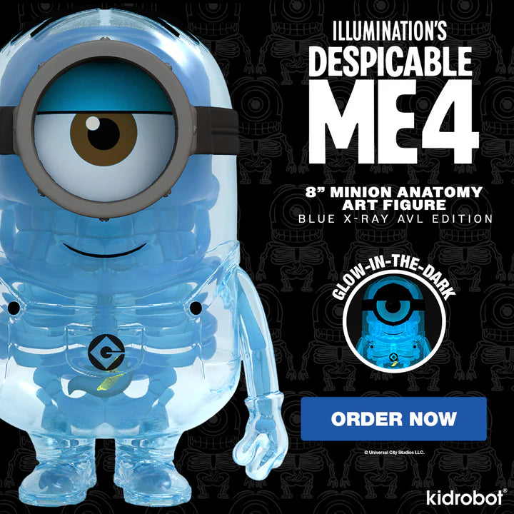 Despicable Me 4 - Minion Anatomy 8" Art Figure - GID X-ray AVL Edition