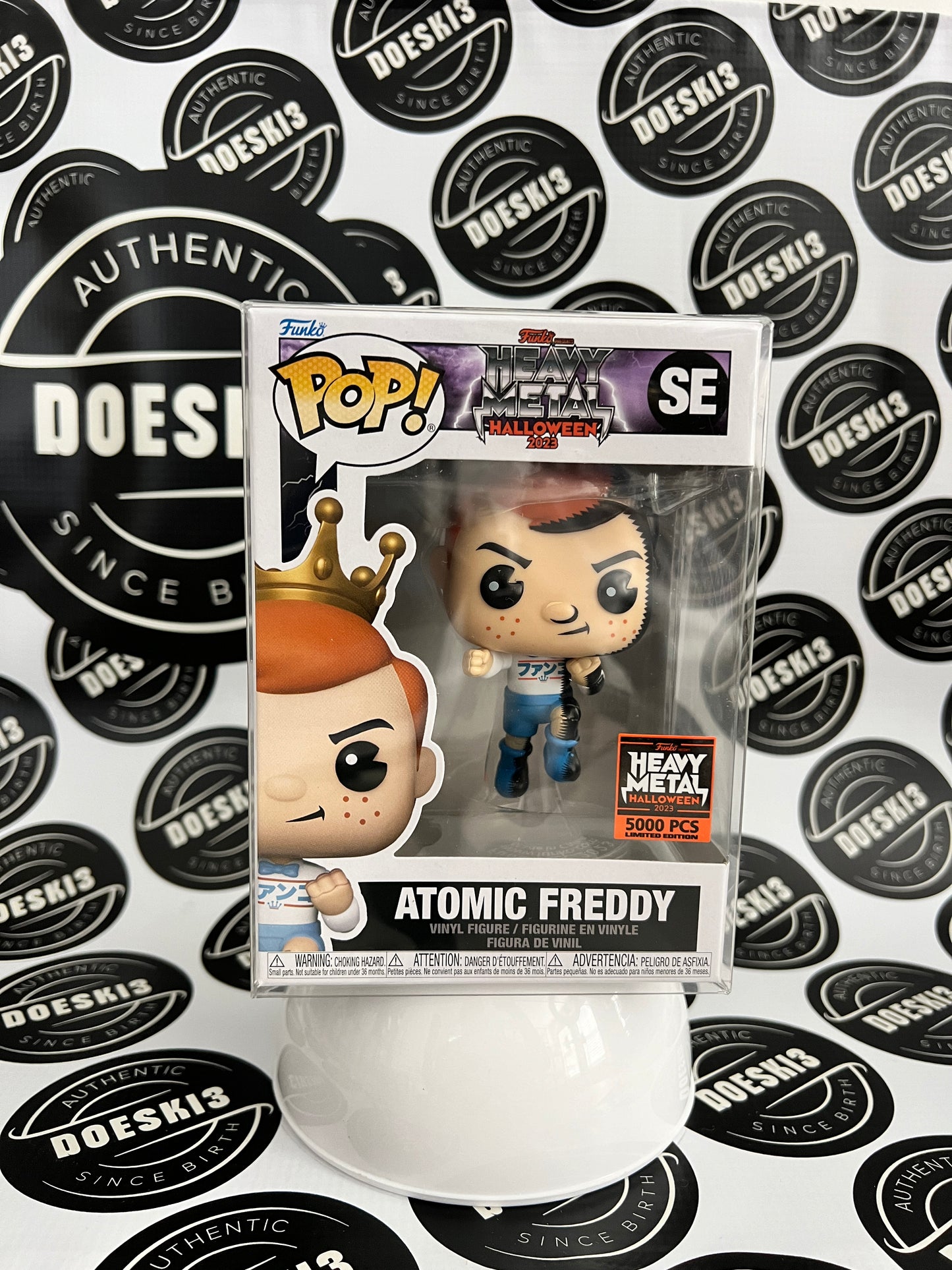 Funko Pop! NYC Heavy Metal Halloween 2023 Atomic Freddy Retro LE 5000 W/Protector