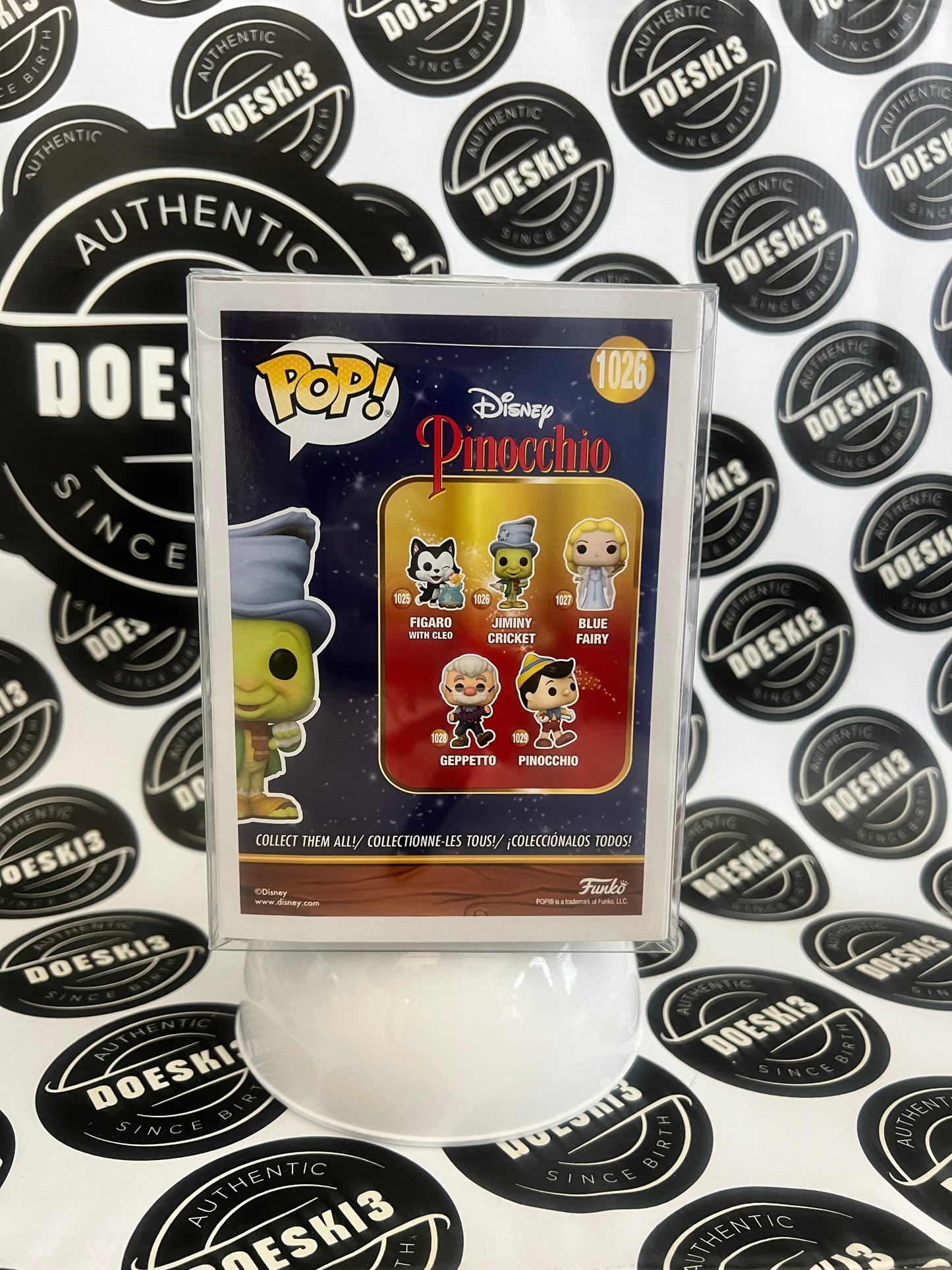 Funko Pop Disney Jiminy Cricket #1026 (Tattered) W/Protector