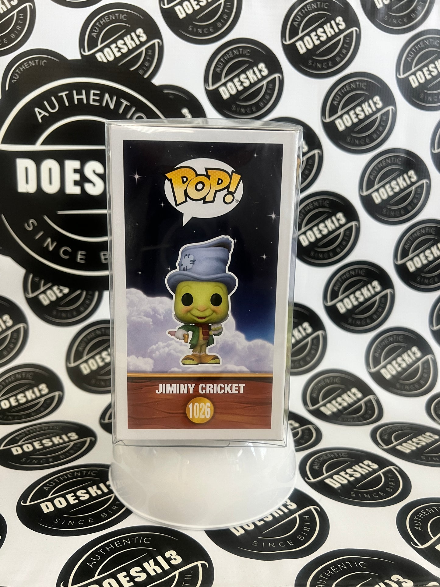 Funko Pop Disney Jiminy Cricket #1026 (Tattered) W/Protector