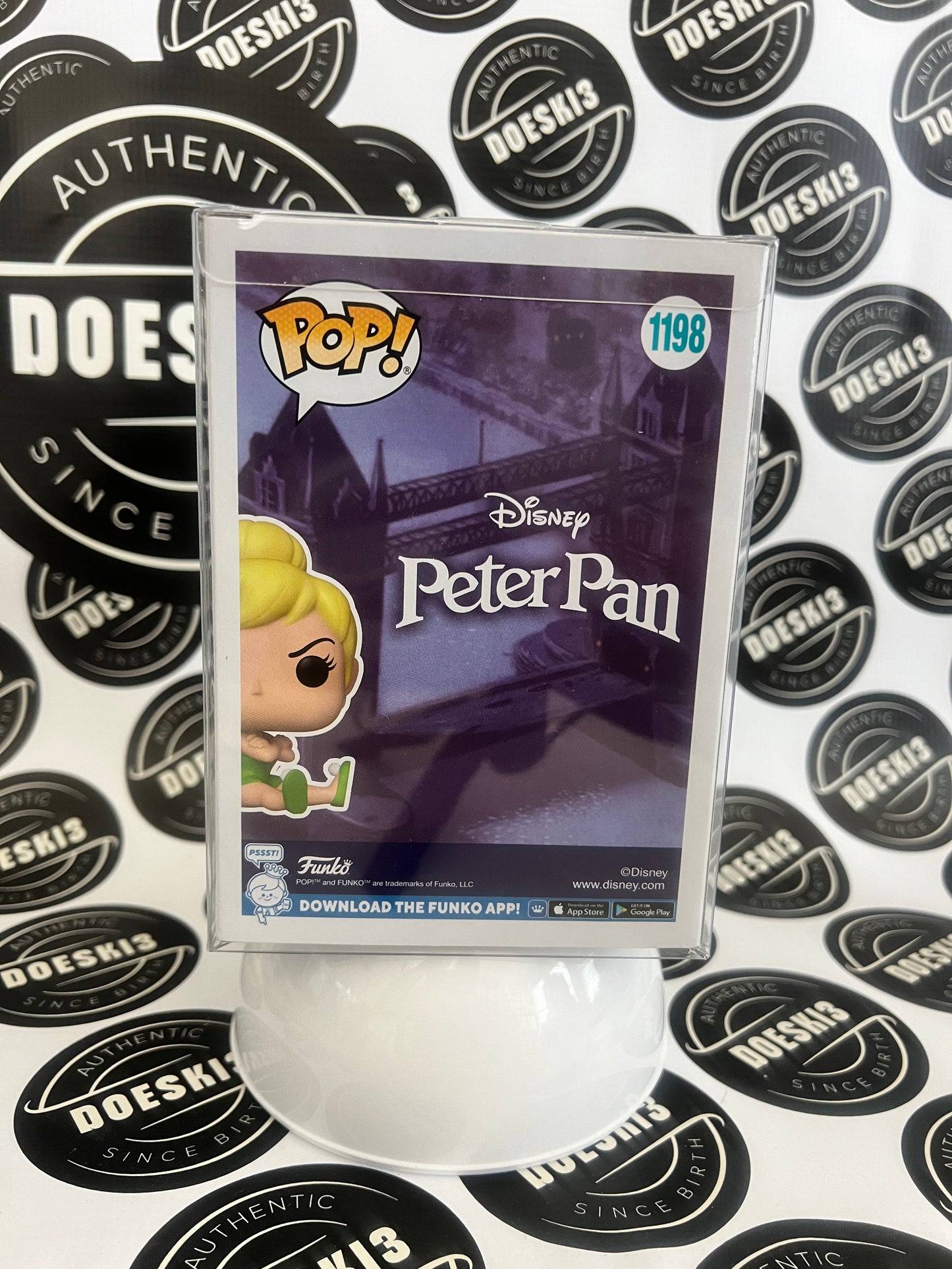 Funko Pop #1198 Tinker Bell Peter Pan Disney Classics Hot Topic Exclusive W/Protector
