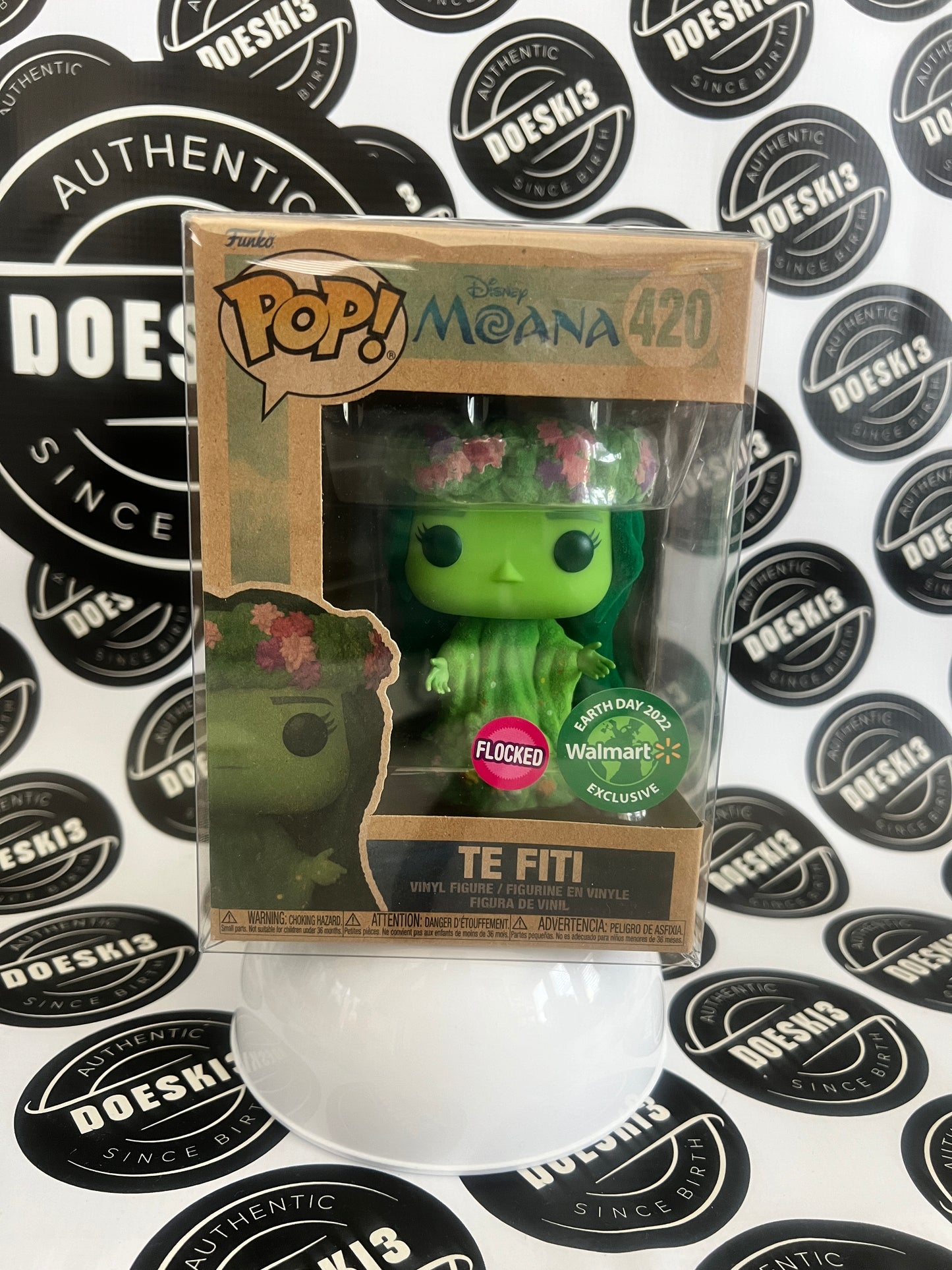 Funko Pop! Disney Moana TE FITI Flocked #420 Earth Day Exclusive 2022 W/Protector