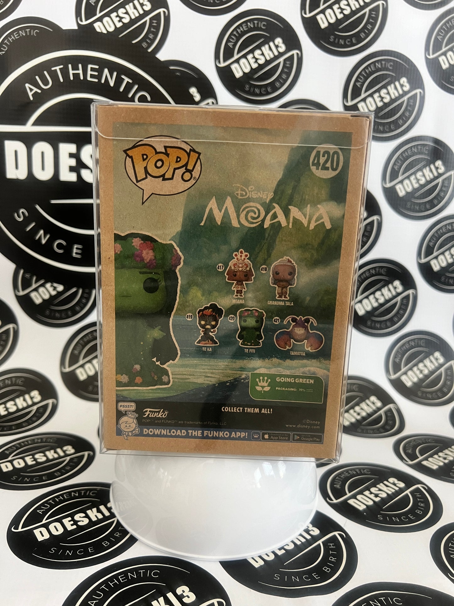 Funko Pop! Disney Moana TE FITI Flocked #420 Earth Day Exclusive 2022 W/Protector