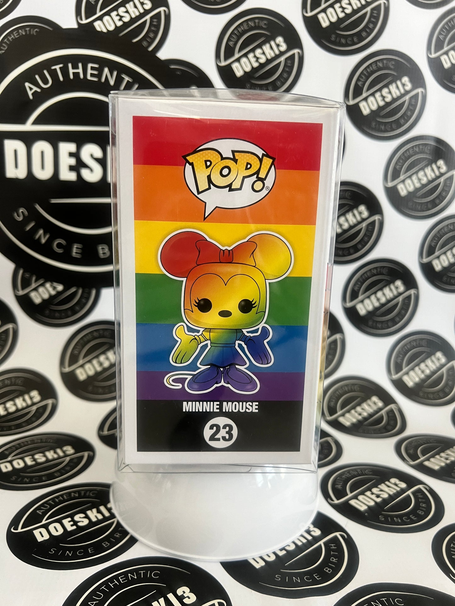 Funko Pop! Disney Minnie Mouse #23 Pride (Rainbow) Funko Exclusive W/Protector