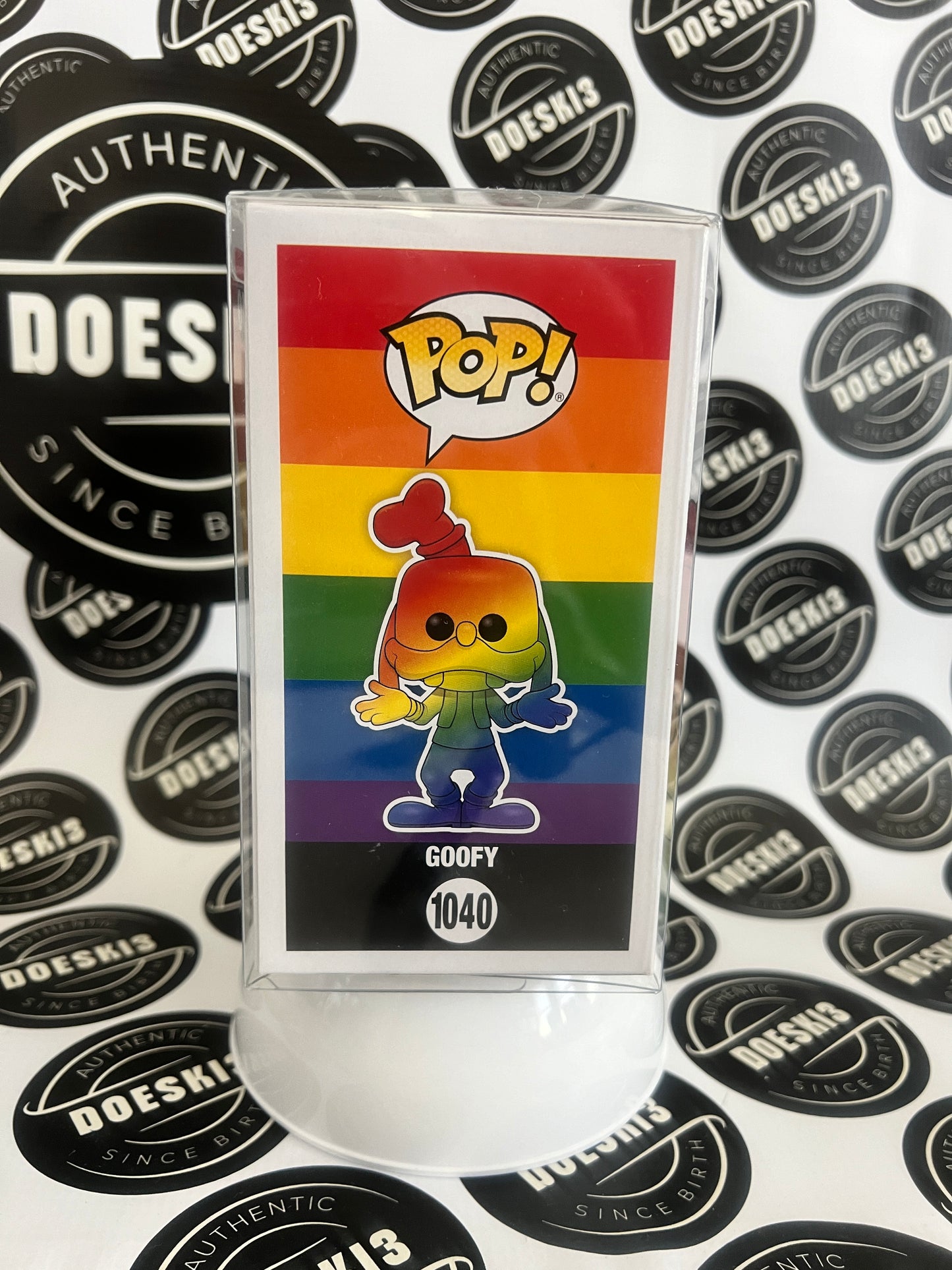 Funko Pop! Disney Rainbow Pride Goofy #1040 Special Edition Exclusive W/Protector