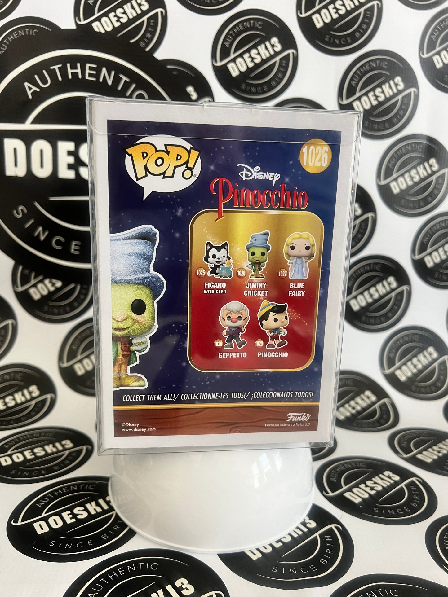 Funko Pop Jiminy Cricket # 1026 Diamond * BAM! Exclusive W/Protector