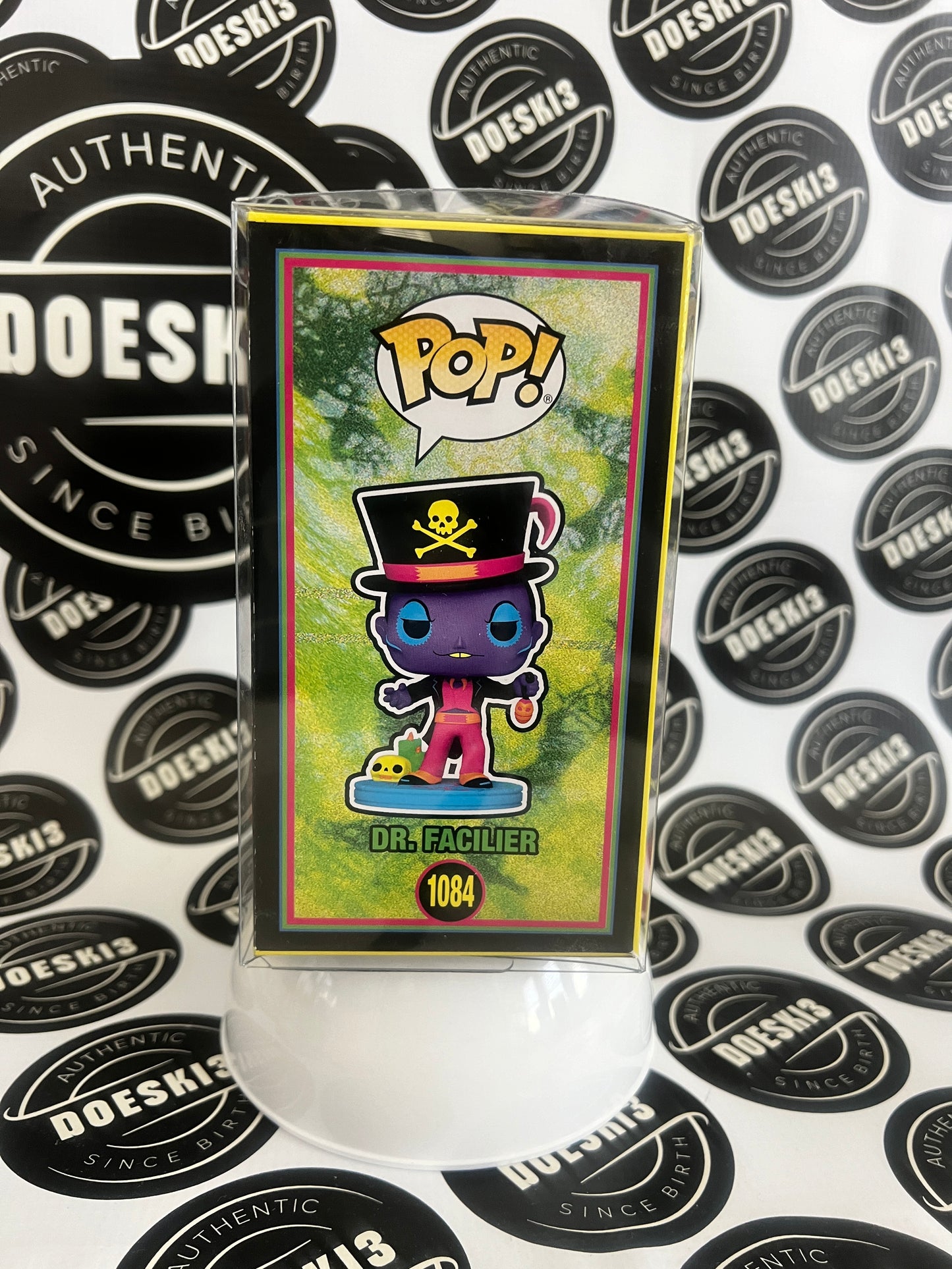 Funko Pop! Disney Villains DR. FACILIER (Black Light) Hot Topic Exclusive #1084 W/Protector