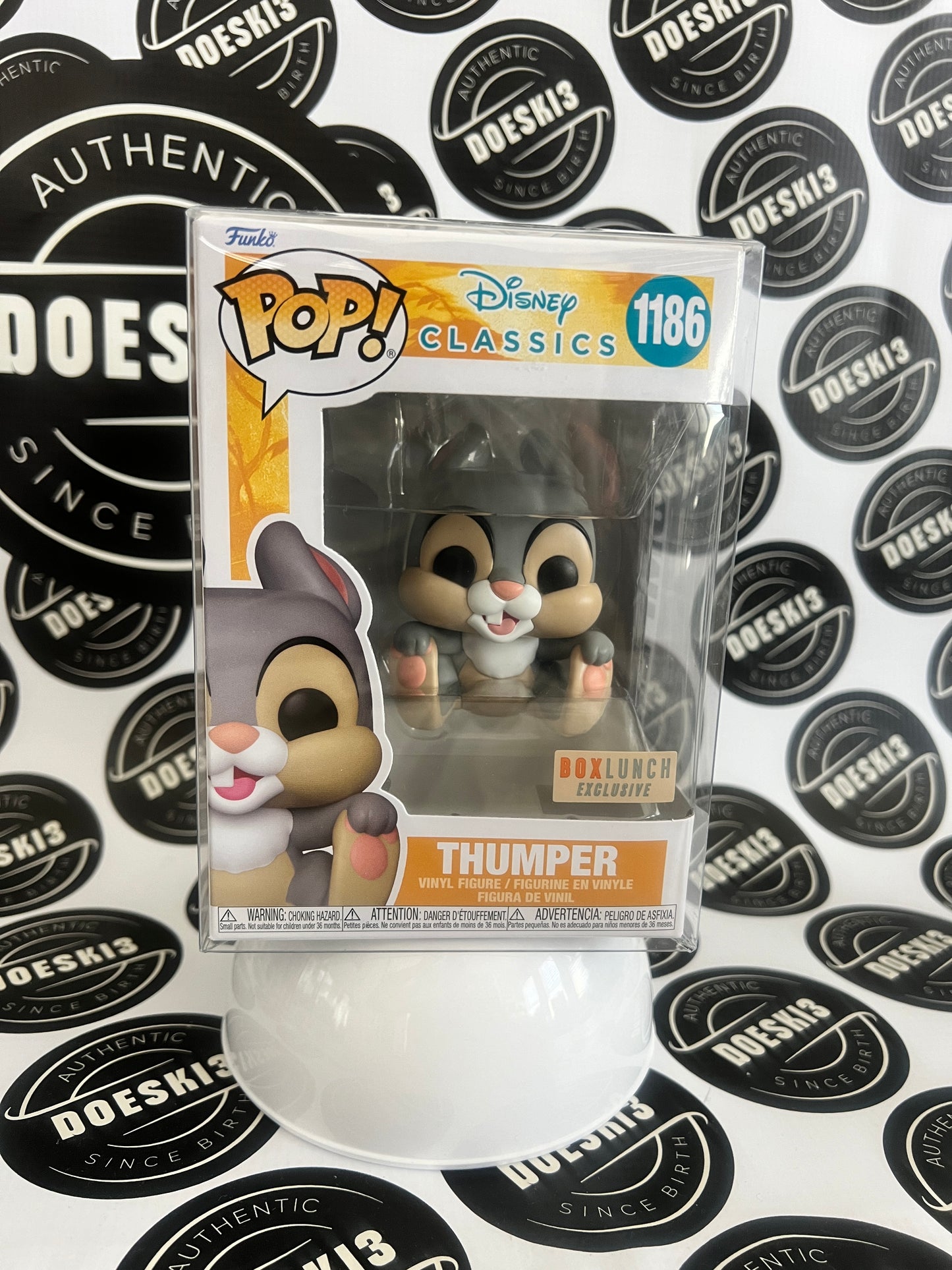 Funko Pop! Disney Classics Thumper Holding Feet #1186 Box Lunch Exclusive W/Protector