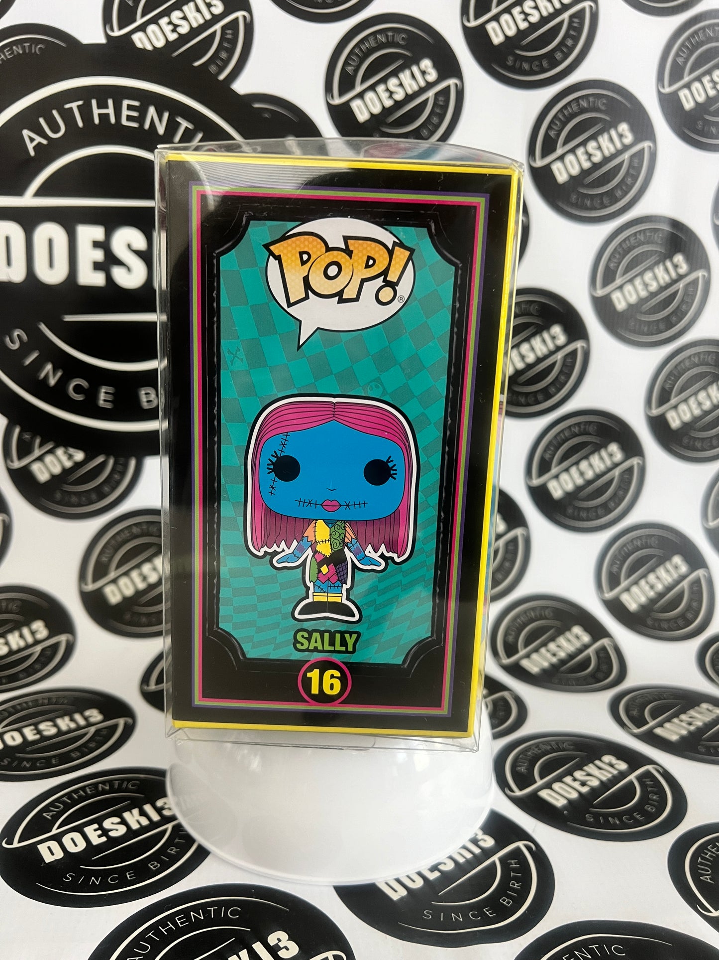 Funko Pop Disney Nightmare Before Christmas #16 Sally (Black Light) W/Protector
