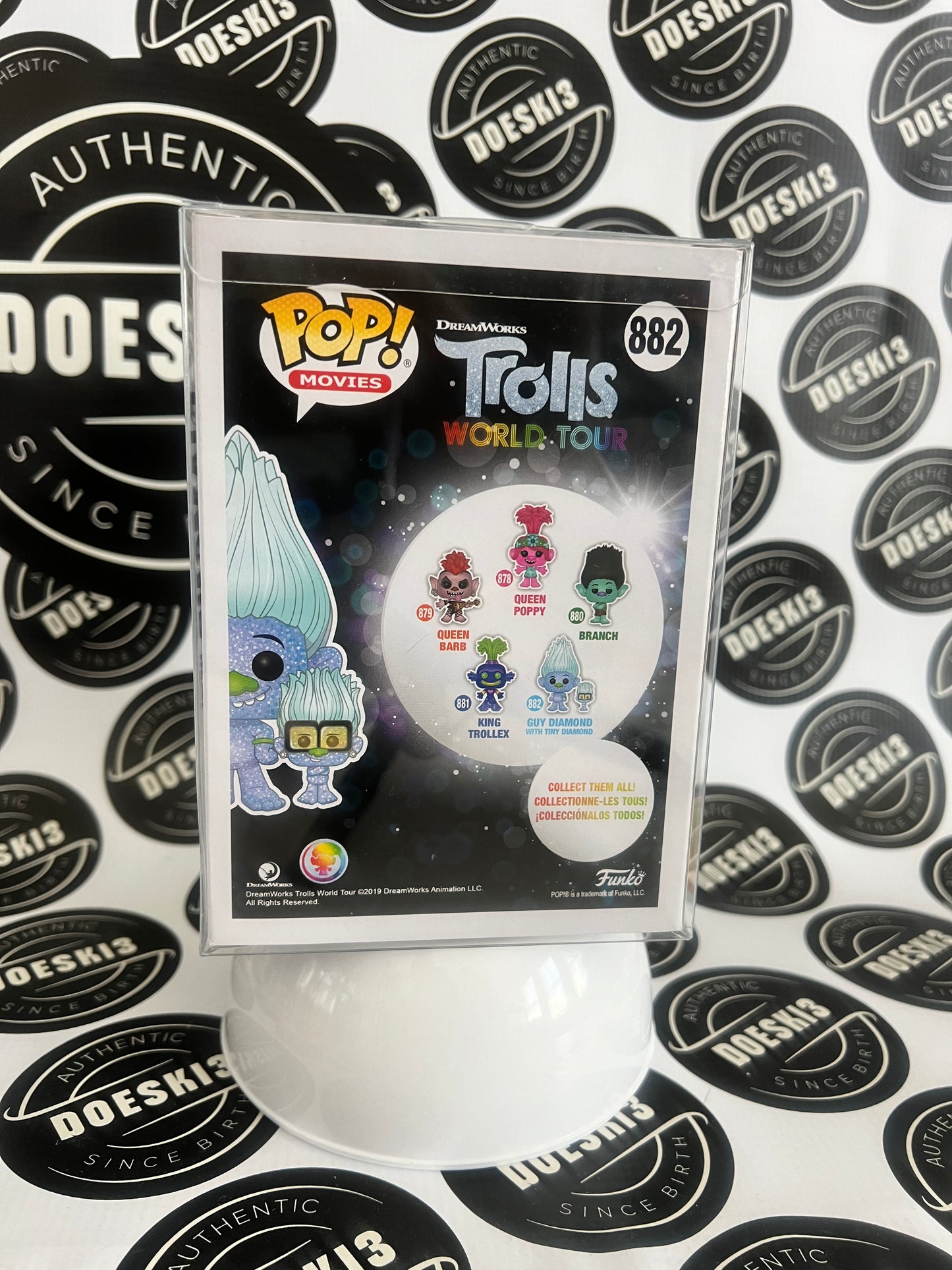 Funko Pop! Trolls - Guy Diamond with Tiny Diamond (Diamond Collection) #882 W/Protector