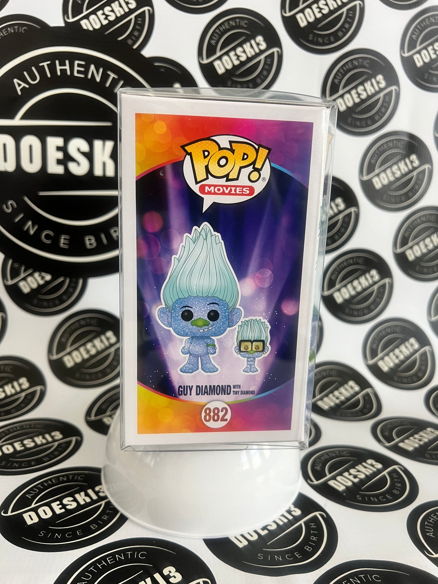 Funko Pop! Trolls - Guy Diamond with Tiny Diamond (Diamond Collection) #882 W/Protector