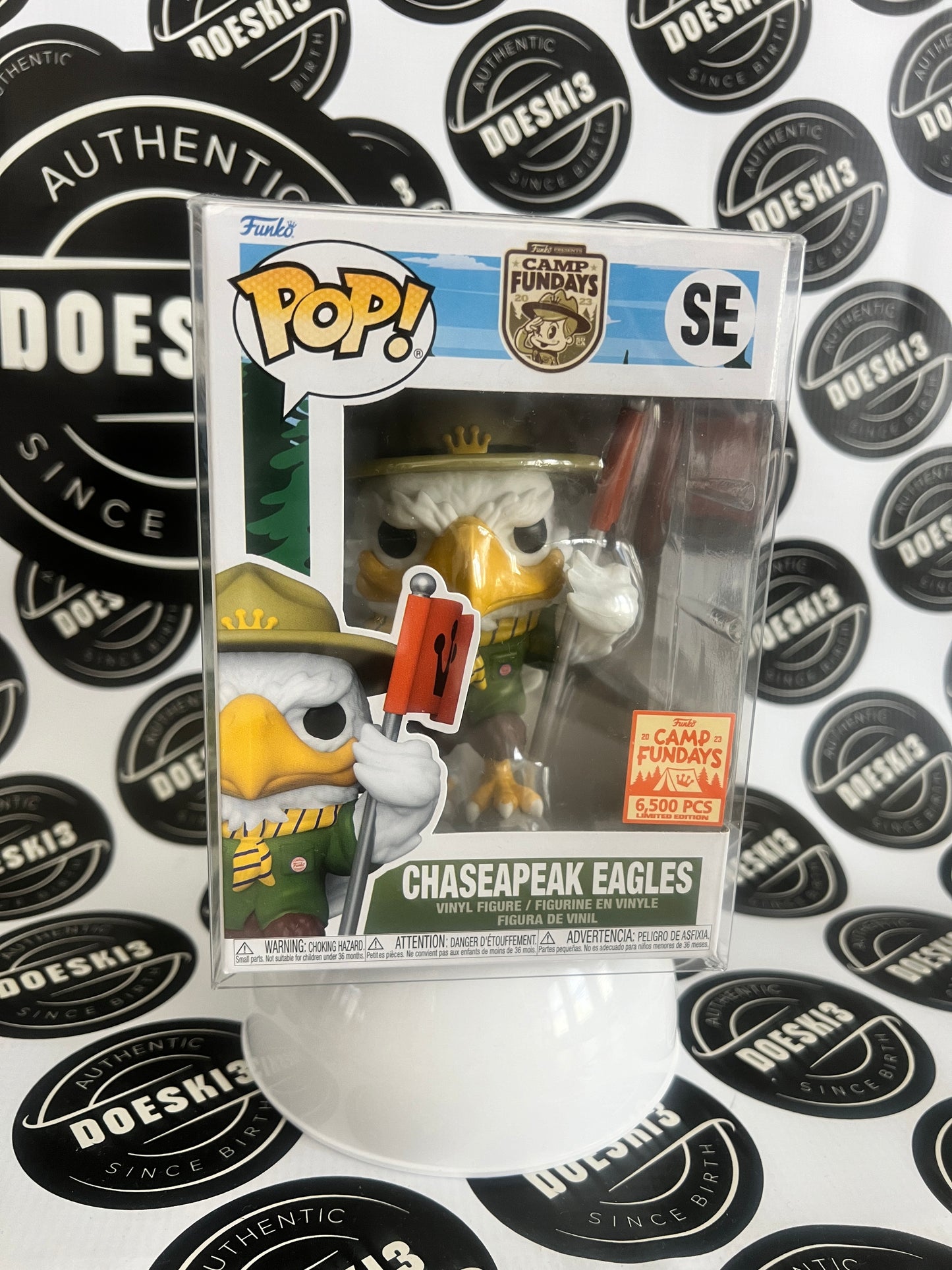 Funko Pop! Chaseapeak Eagles Mascot Camp Fundays LE 6500