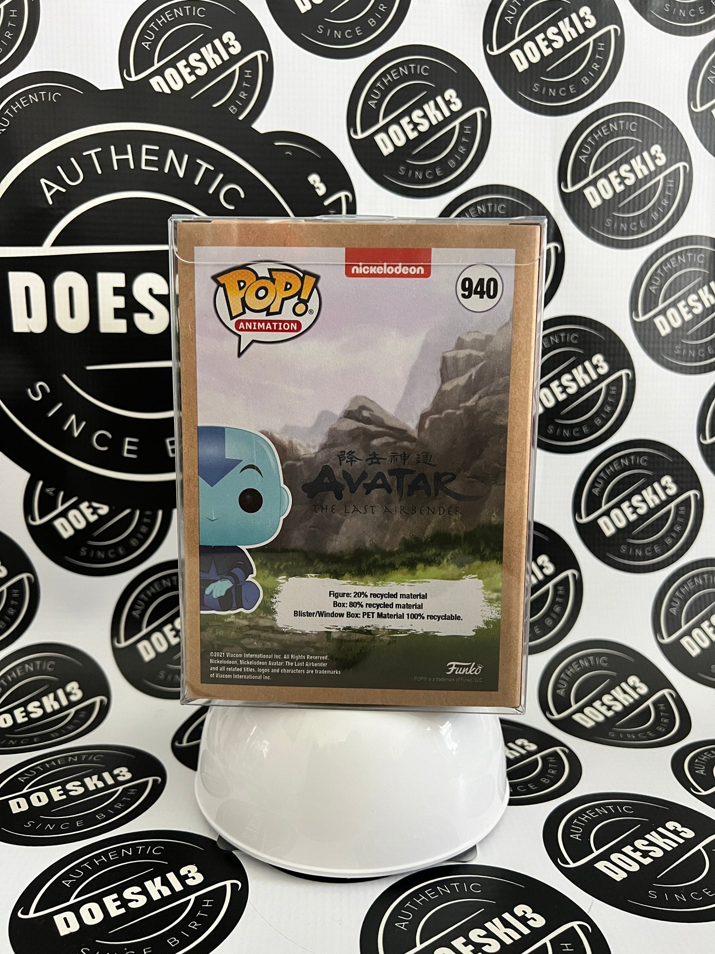 Funko Pop! Avatar the Last Airbender Aang Spirit GITD #940 Box Lunch Exclusive W/Protector