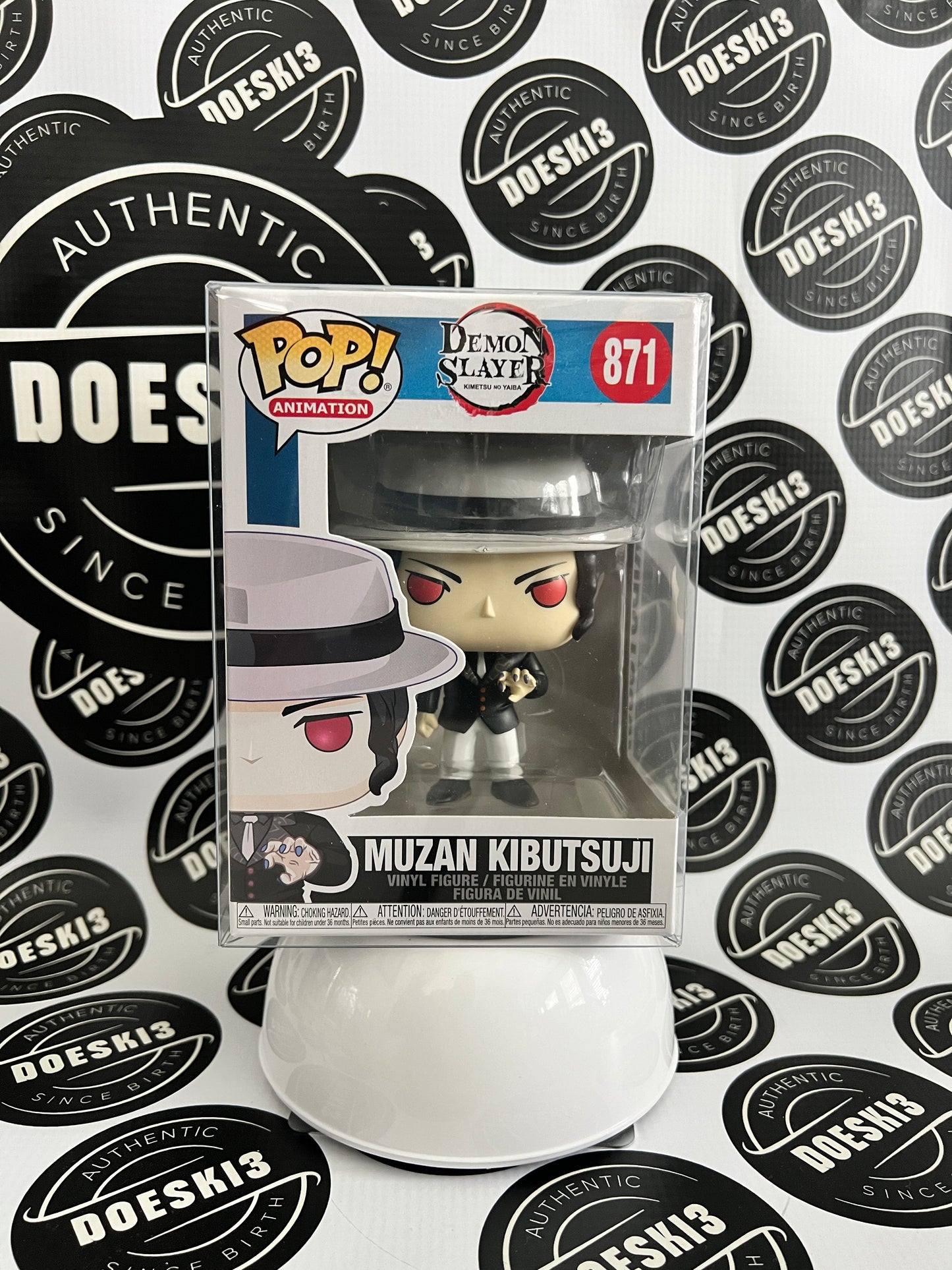 Funko Pop! Animation: Demon Slayer- Muzan Kibutsuji #871 W/Protector