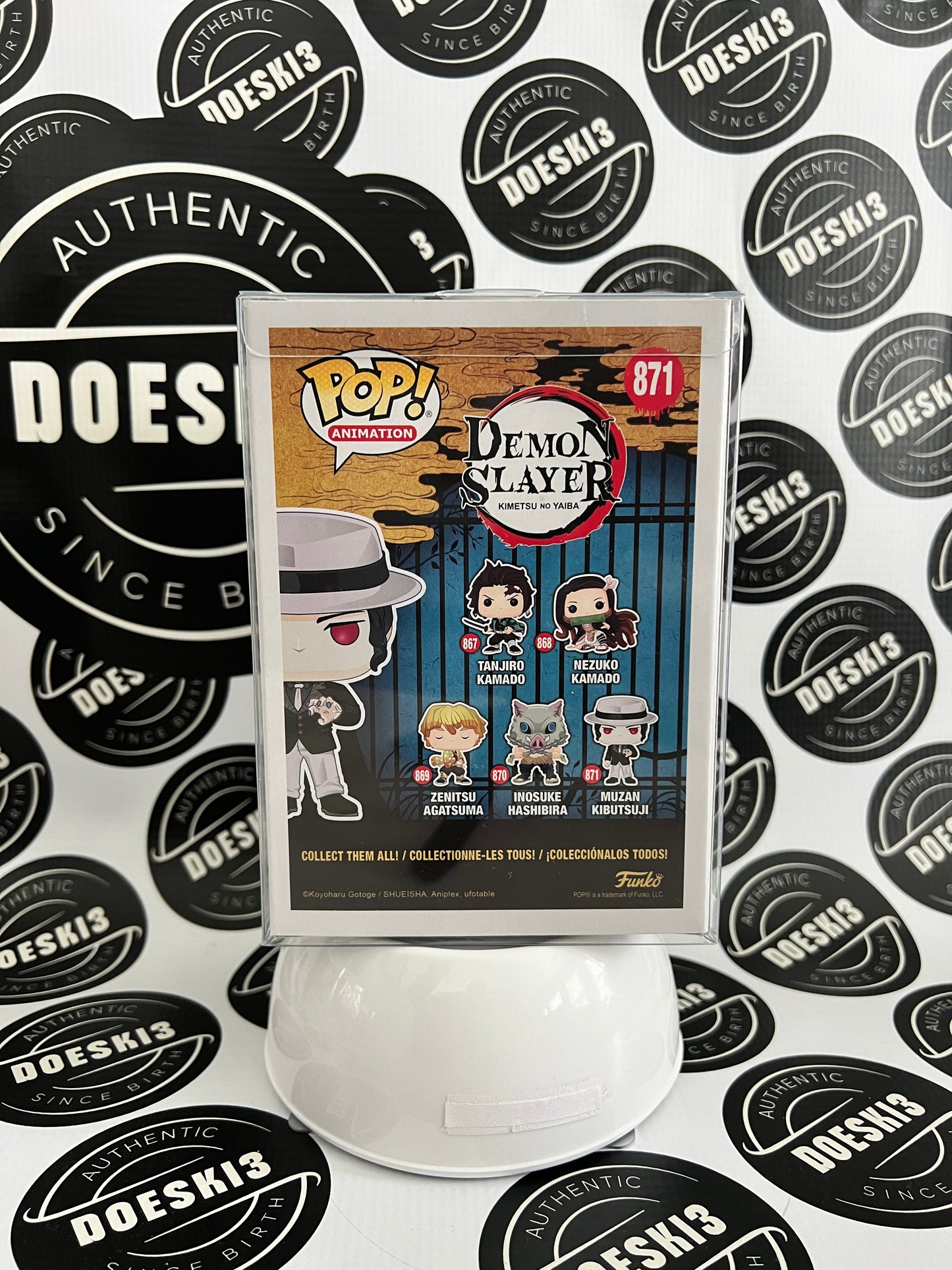 Funko Pop! Animation: Demon Slayer- Muzan Kibutsuji #871 W/Protector