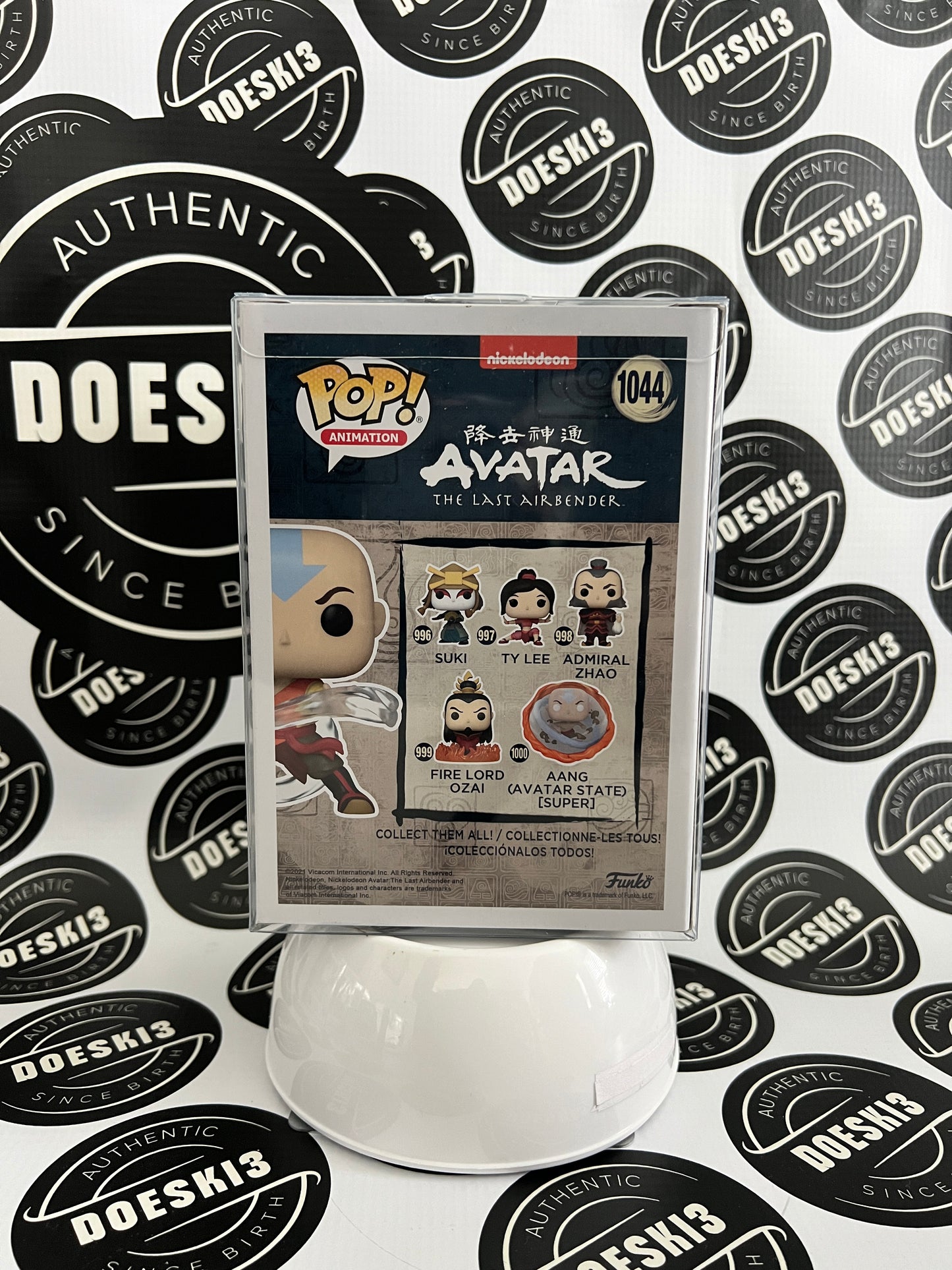 Funko Pop! Avatar - Aang - #1044 - 2021 Fall Convention Exclusive Sticker W/Protector