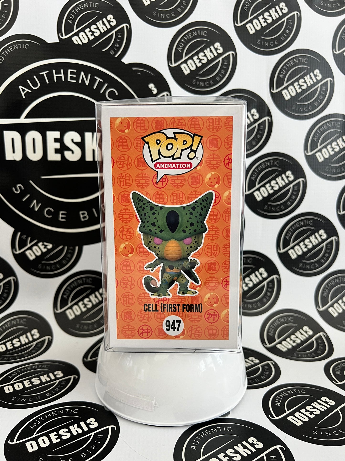 Funko Pop! Dragon Ball Z CELL (FIRST FORM) GITD Glow Walmart Exclusive W/Protector