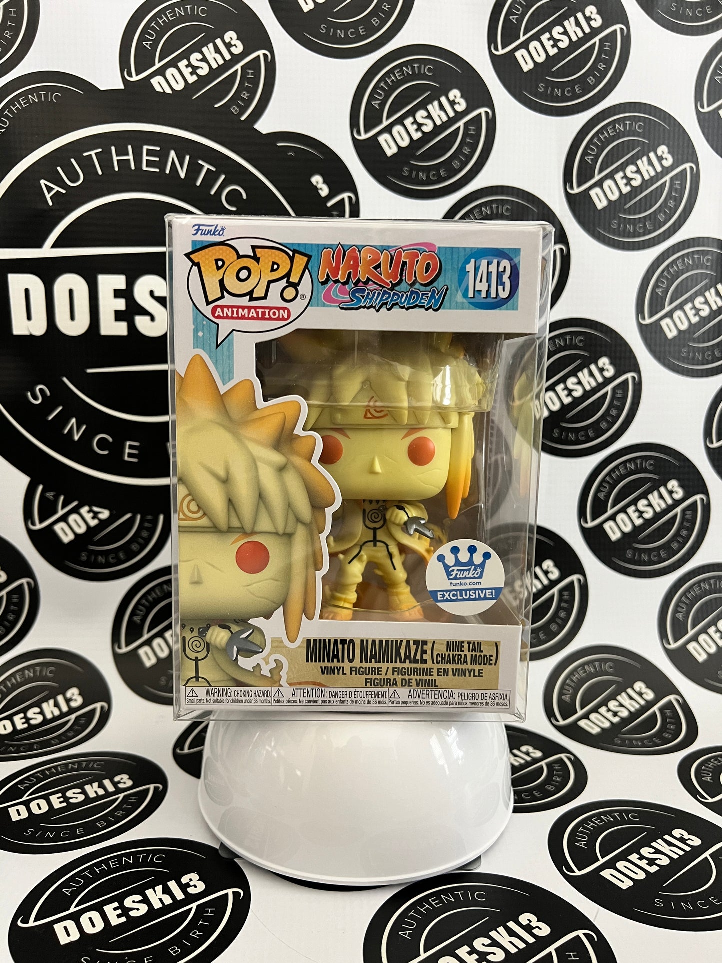 Funko Pop! Naruto Shippuden - Minato Namikaze #1413 (Nine Tail Chakra Mode) Funko (Exclusive) W/Protector