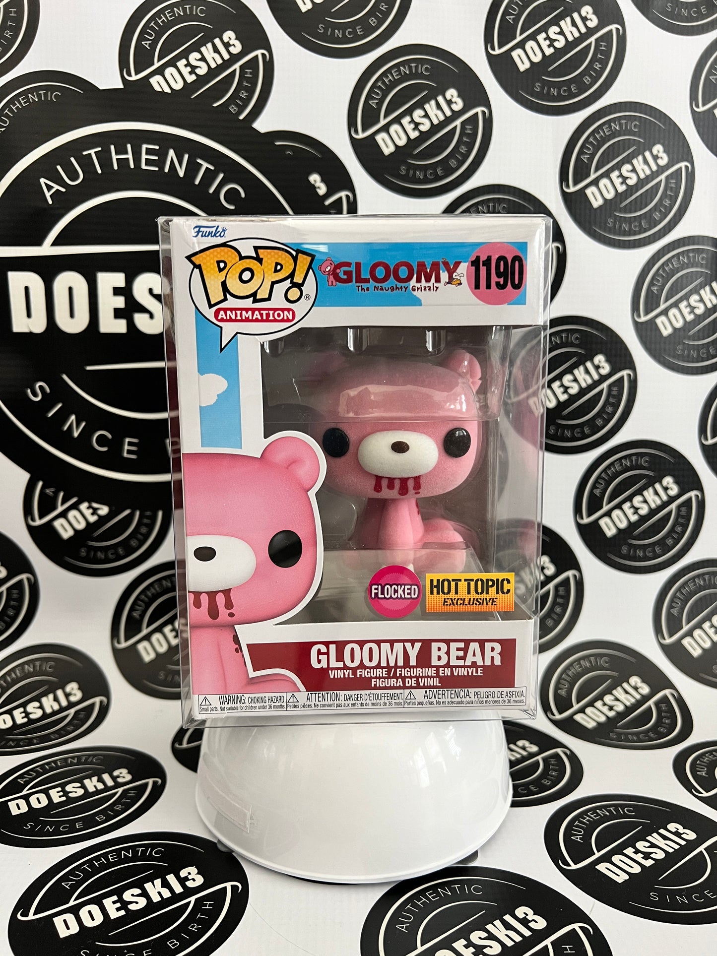 Funko Pop! Gloomy Bear #1190 (Flocked) - Hot Topic (Exclusive) W/Protector