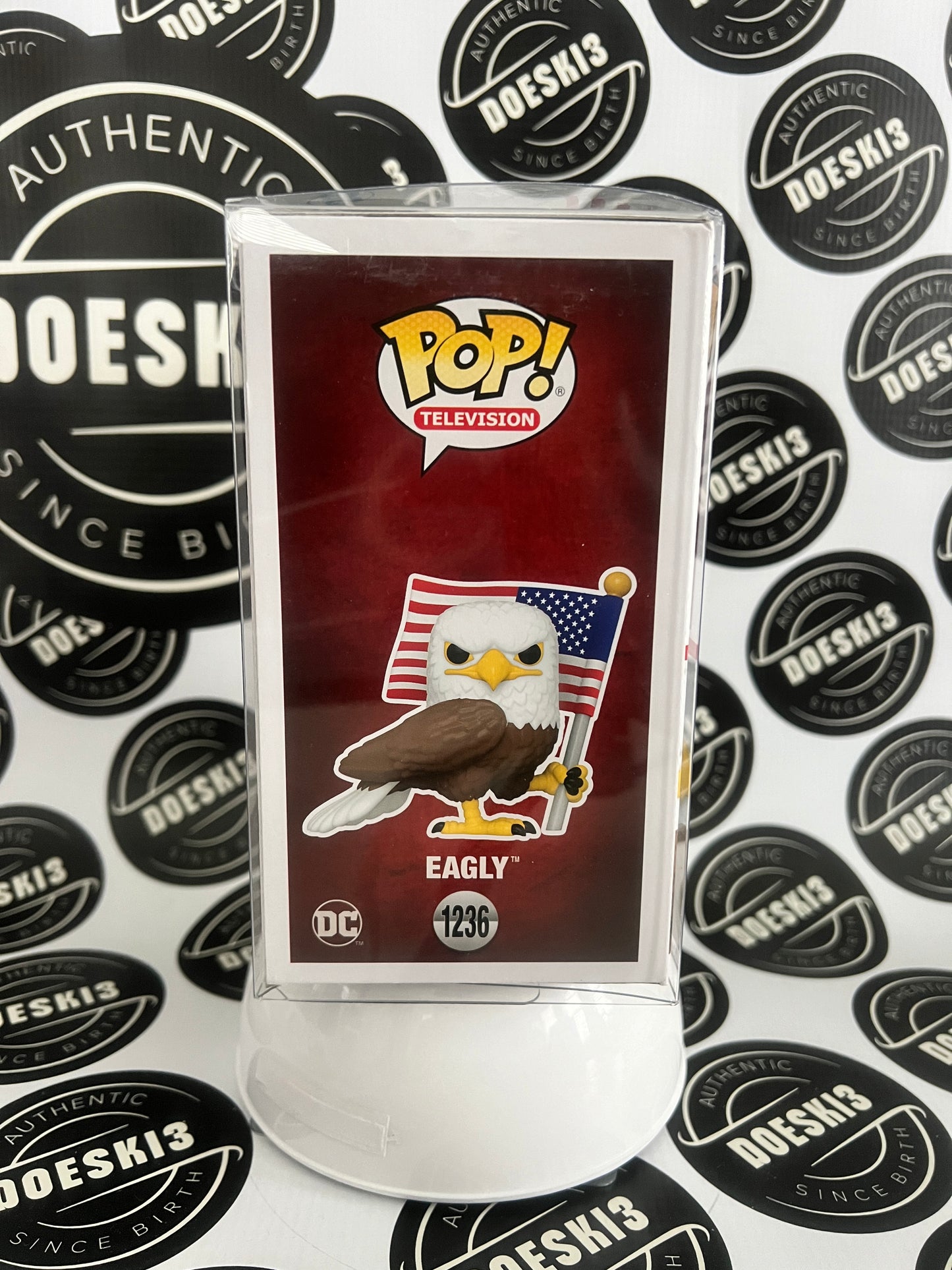 Funko Pop! DC Peacemaker Eagly #1236 Amazon Flocked W/Protector