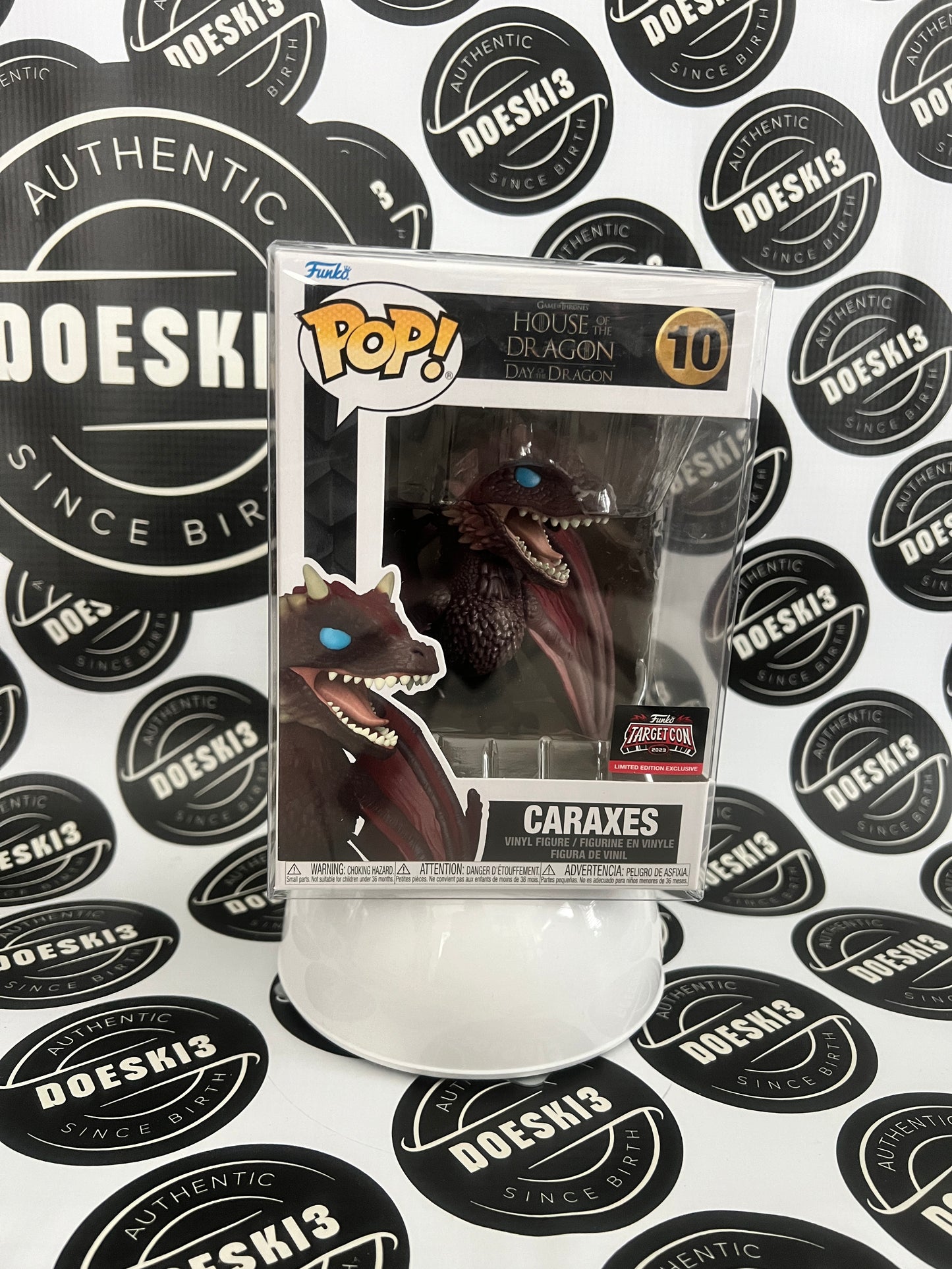 Funko Pop! House of the Dragon Caraxes #10 Target Con Exclusive W/Protector