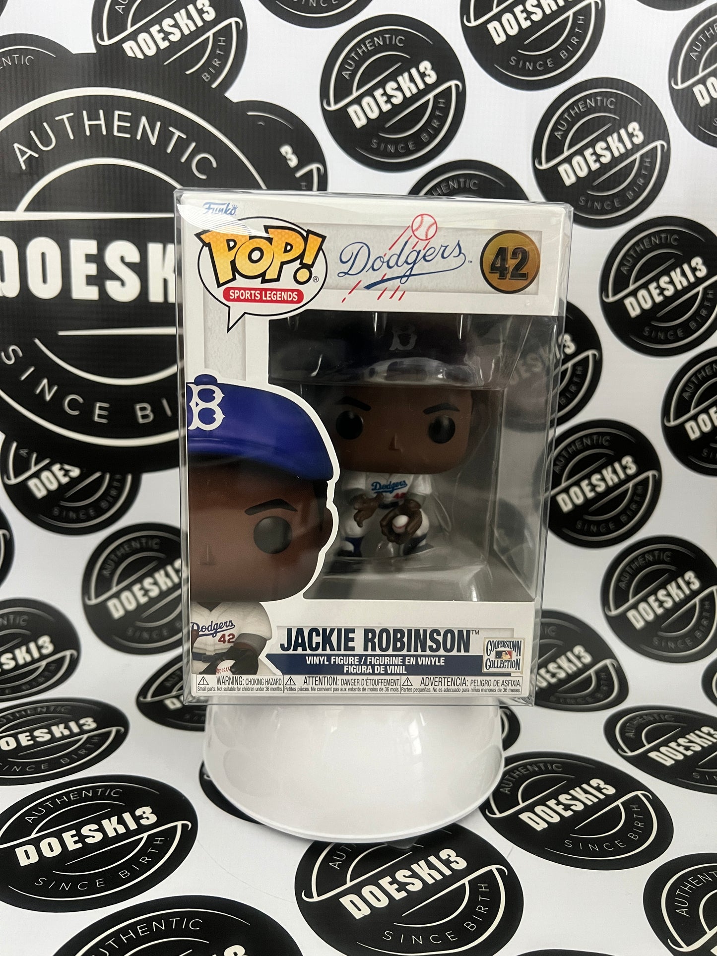 Funko Pop! MLB Legends Dodgers Jackie Robinson #42 W/Protector