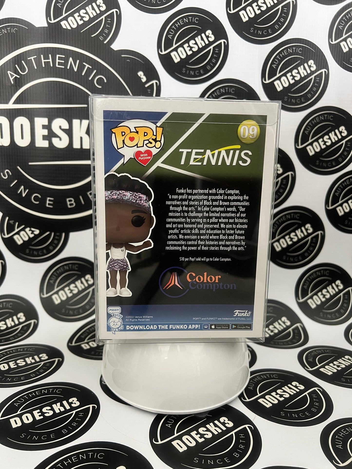 Funko Pop! Pops with Purpose Tennis Venus Williams #09 Funko Exclusive) W/Protector