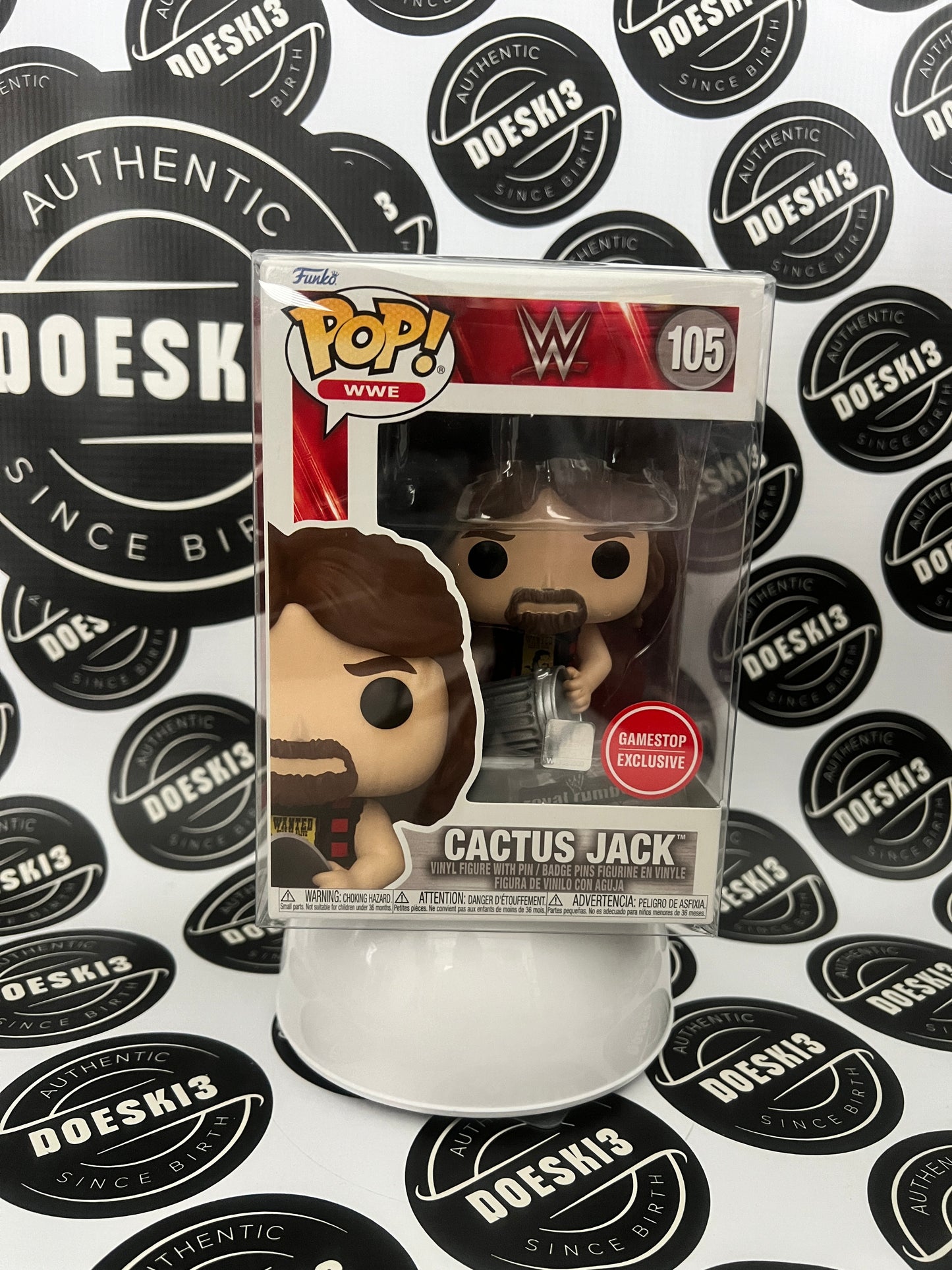 Funko Pop! WWE - Cactus Jack #105 (GameStop Exclusive) W/Protector