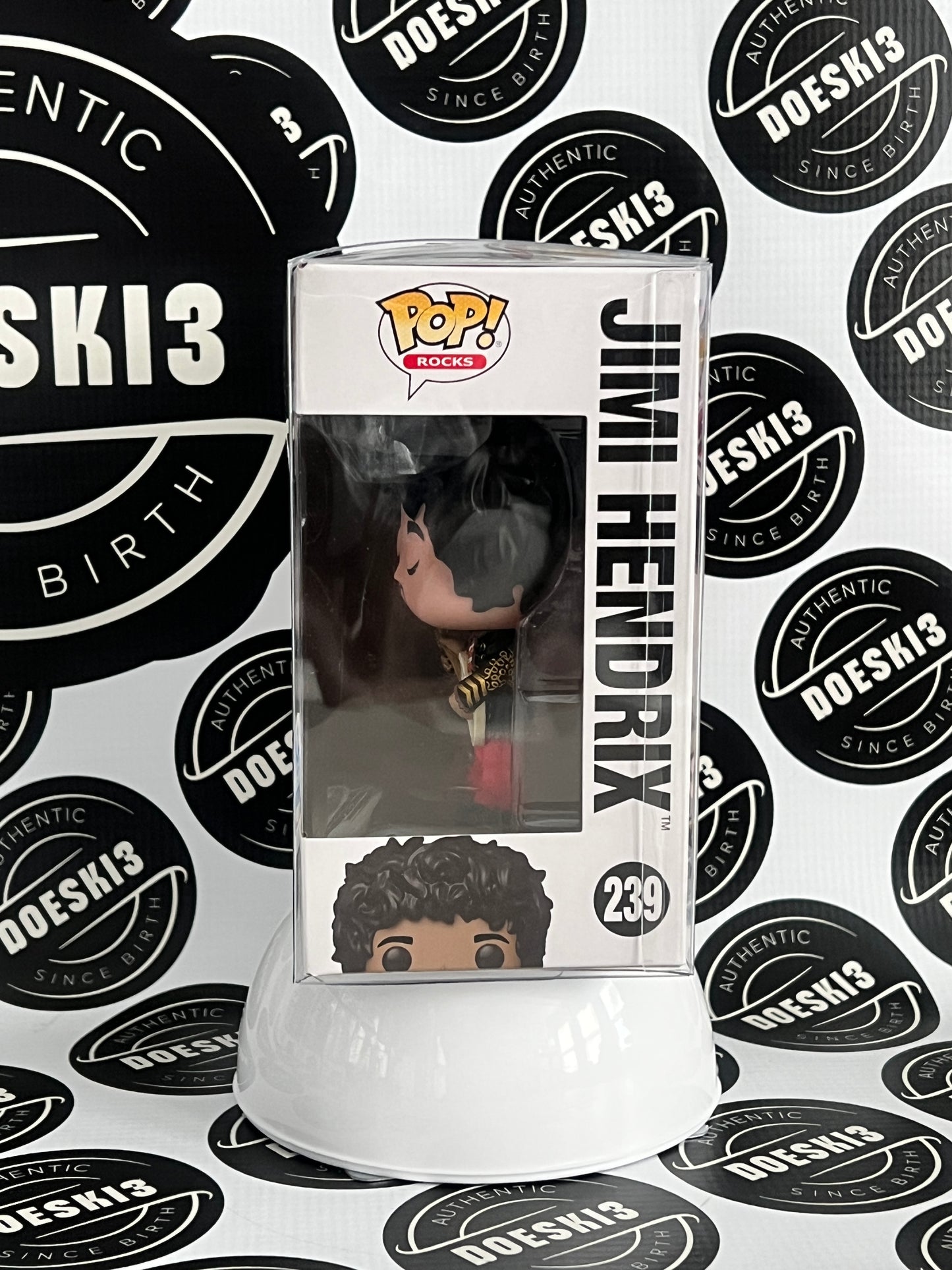 Funko Pop! Rocks Jimi Hendrix with Guitar #239 Funko Exclusive W/Protector