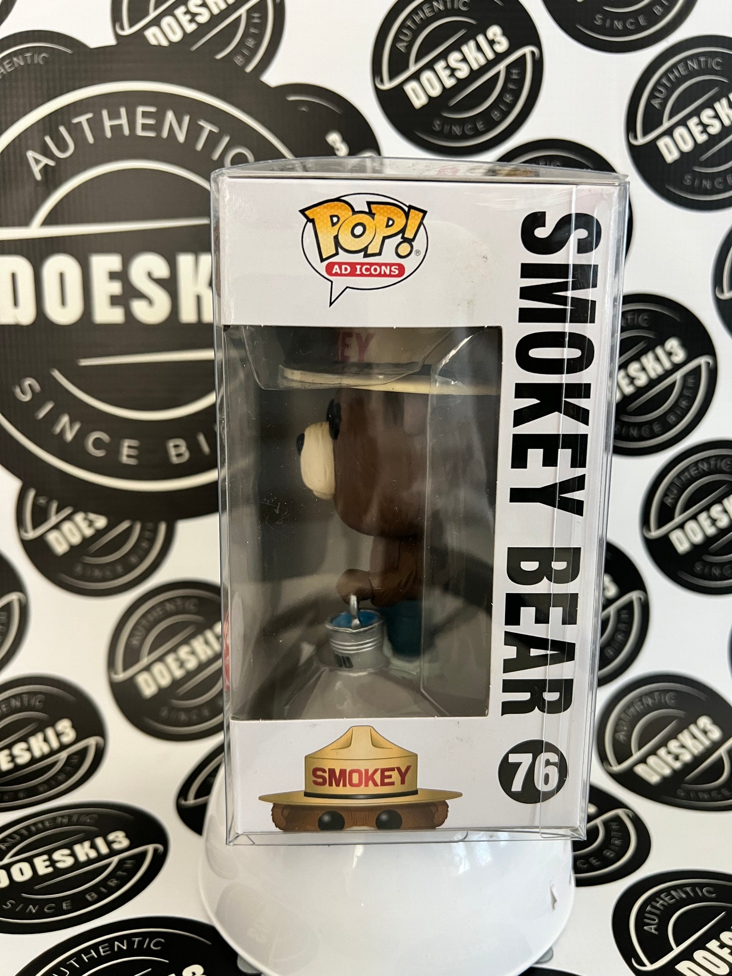 Funko Pop! Ad Icons Smokey Bear With Bucket #76 GameStop Exclusive W/Protector