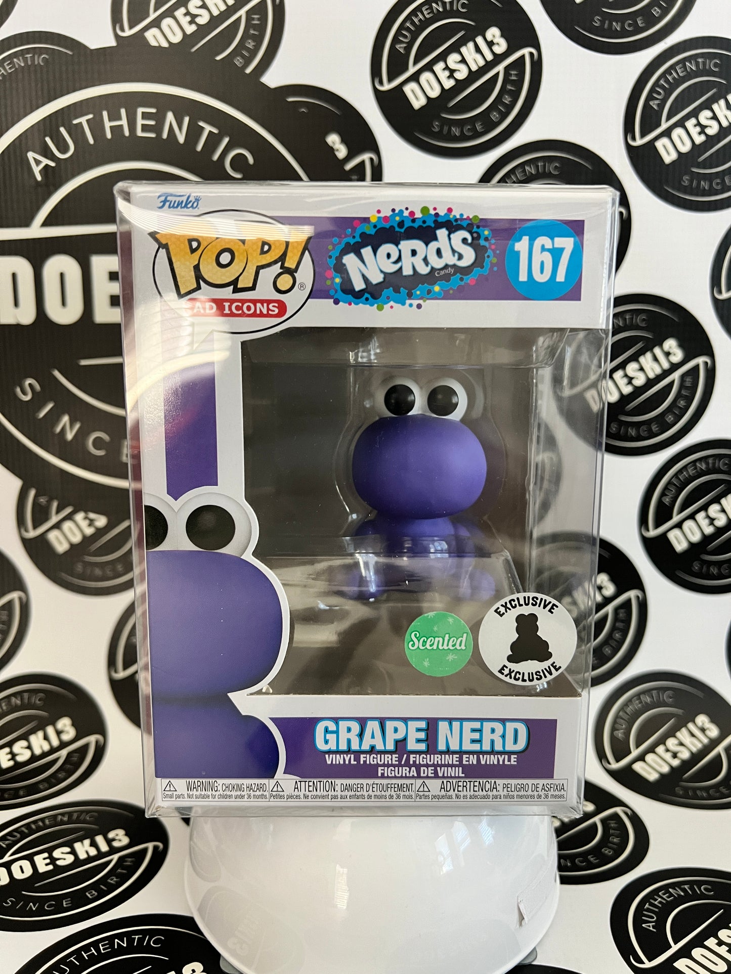 Funko Pop! Purple Grape Nerd #167 & Strawberry Nerd #168 Scented Exclusive W/Protector
