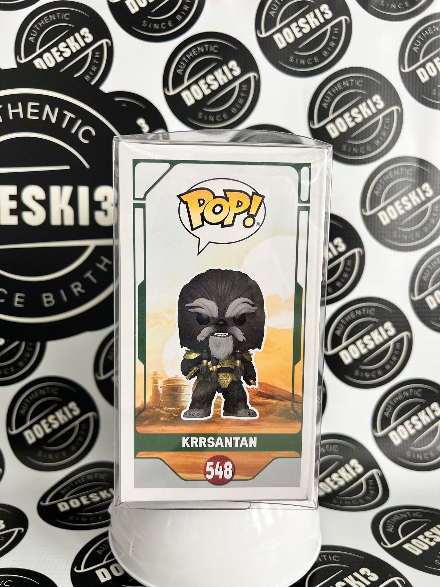 Funko Pop! Star Wars - Krrsantan #548 (Flocked) 2022 Summer Convention Exclusive W/Protector