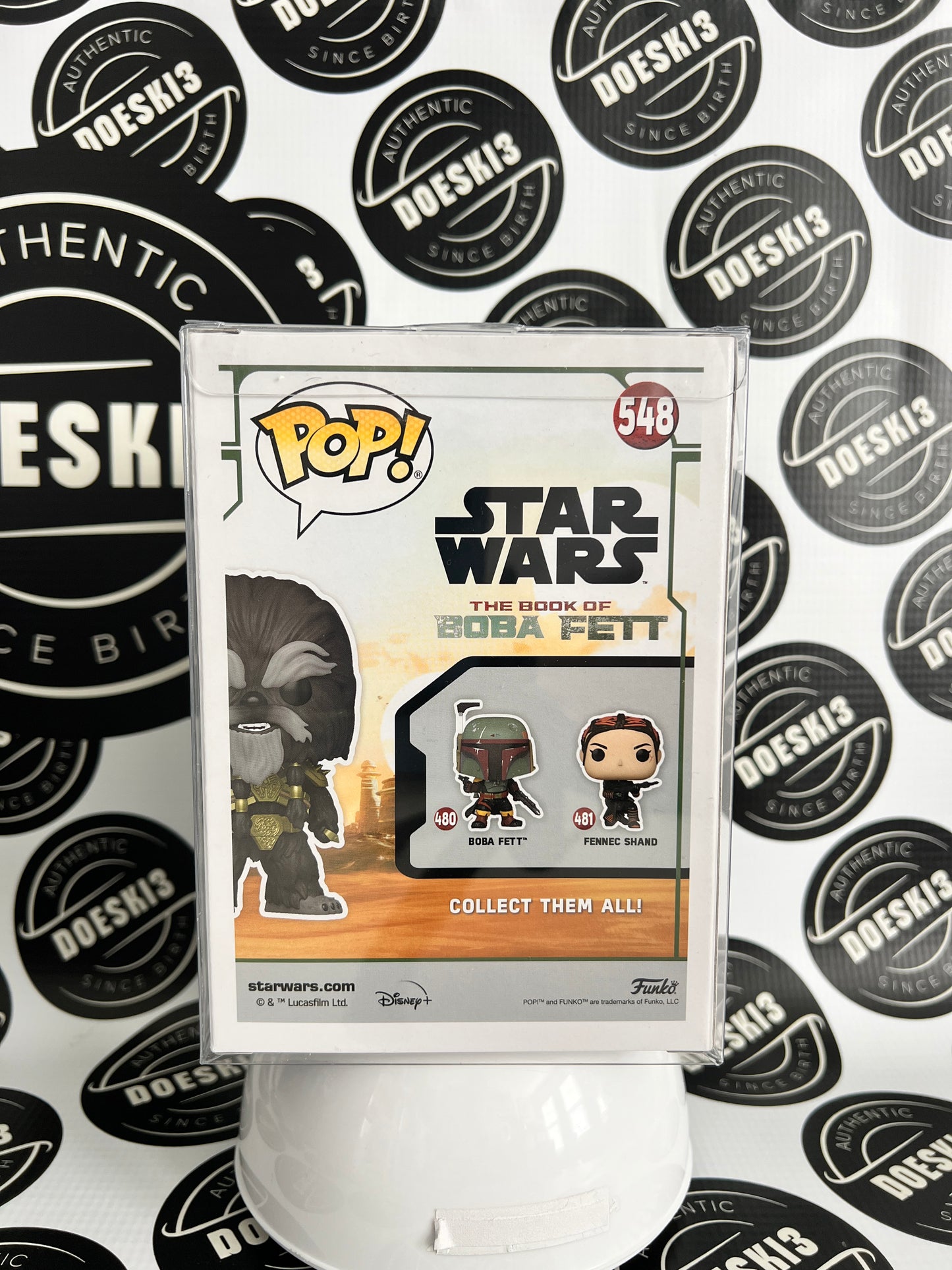 Funko Pop! Star Wars - Krrsantan #548 (Flocked) 2022 Summer Convention Exclusive W/Protector