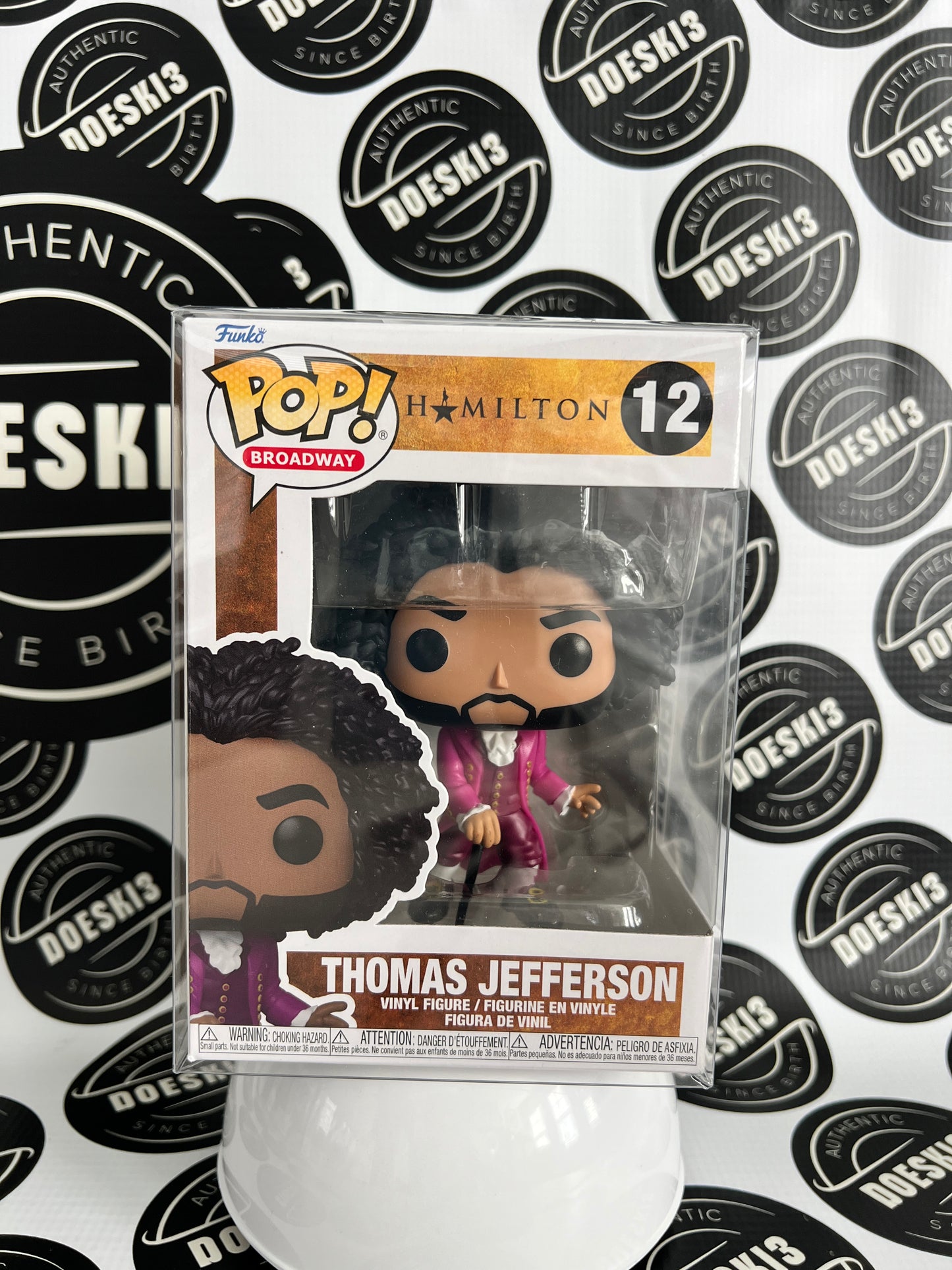 Funko Pop! Hamilton Thomas Jefferson #12 W/Protector