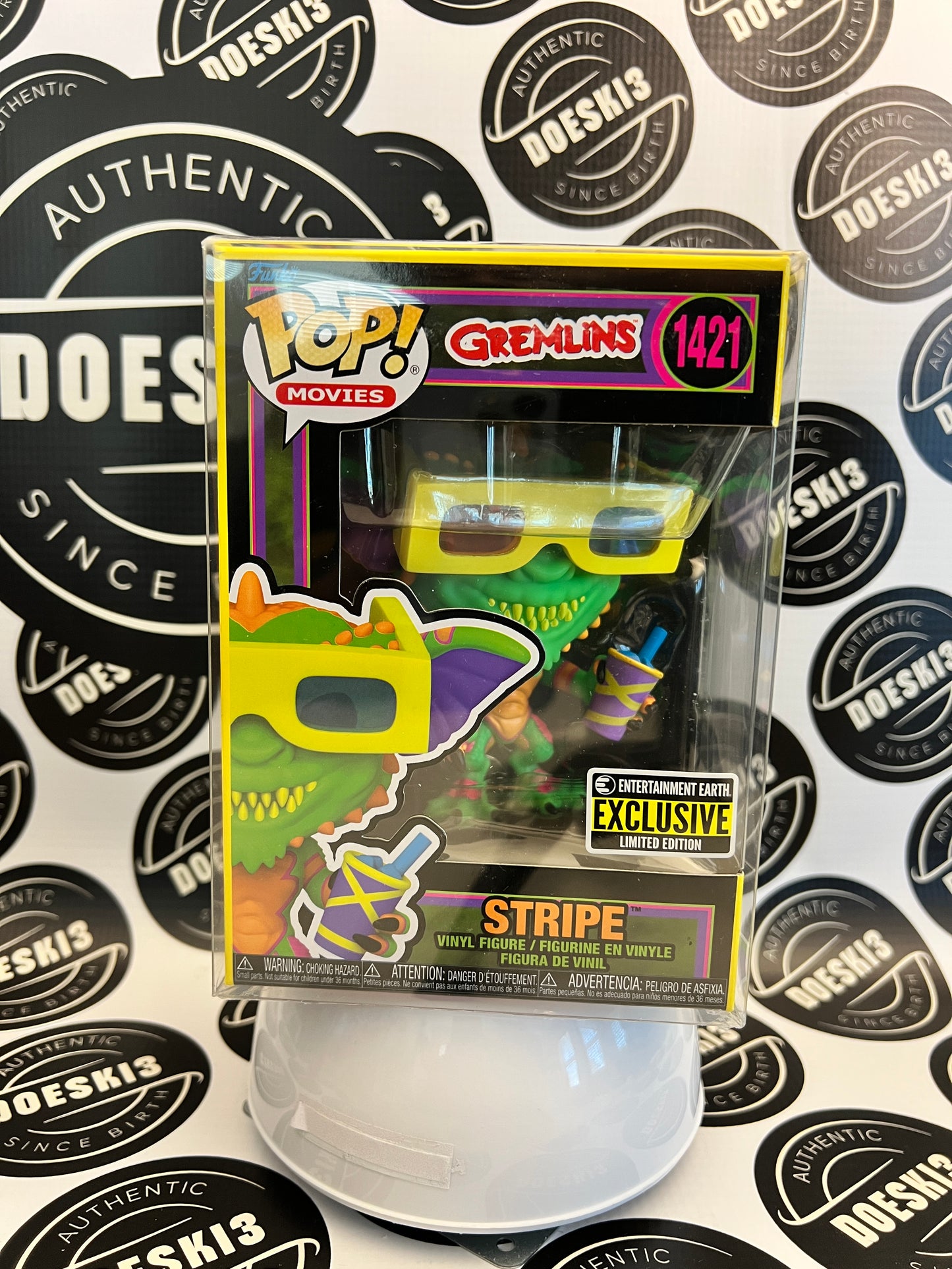 Funko Pop: Gremlins Stripe #1421 Black Light (Entertainment Earth Exclusive) W/Protector