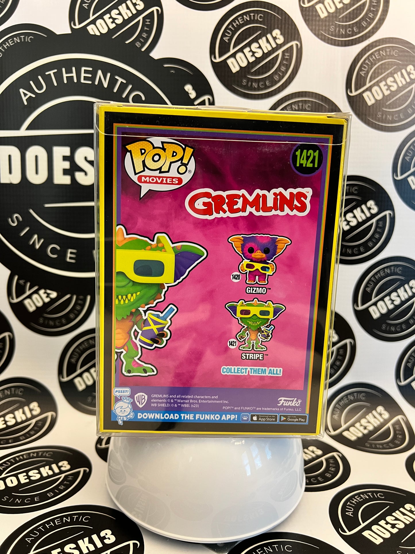 Funko Pop: Gremlins Stripe #1421 Black Light (Entertainment Earth Exclusive) W/Protector