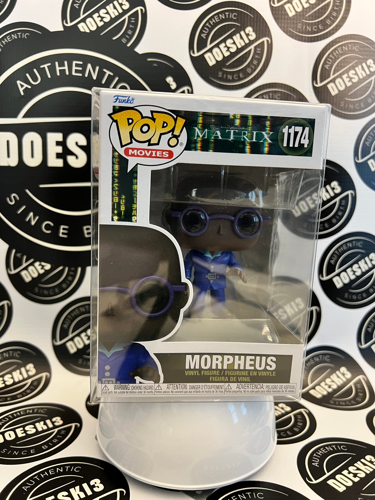 Funko Pop! Movies The Matrix Morpheus #1174 W/Protector