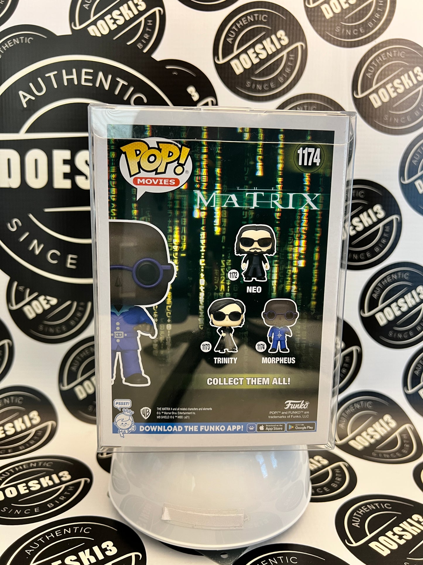 Funko Pop! Movies The Matrix Morpheus #1174 W/Protector