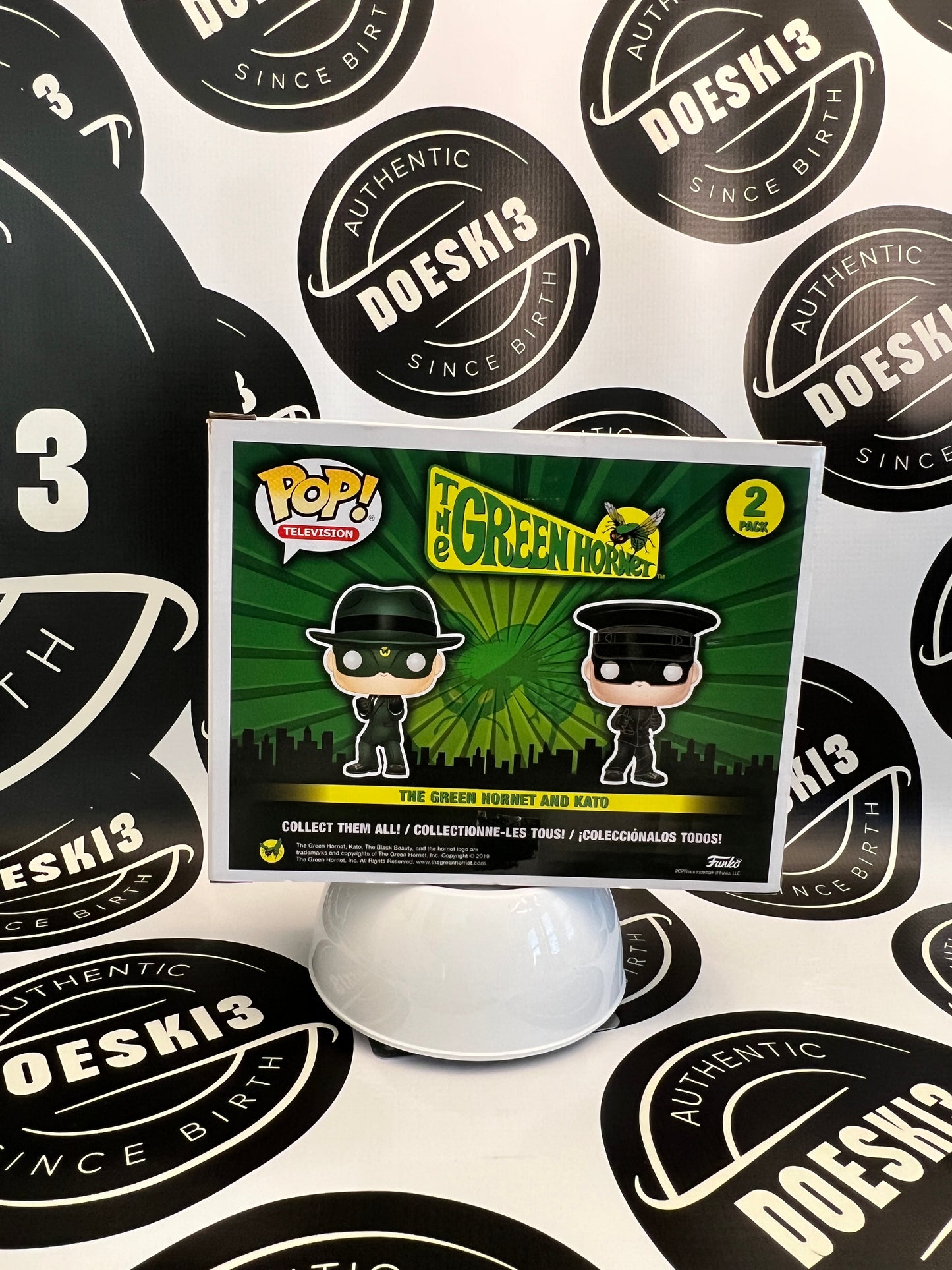 Funko POP! The Green Hornet and Kato 2 Pack 2019 Fall Convention Limited Edition sticker
