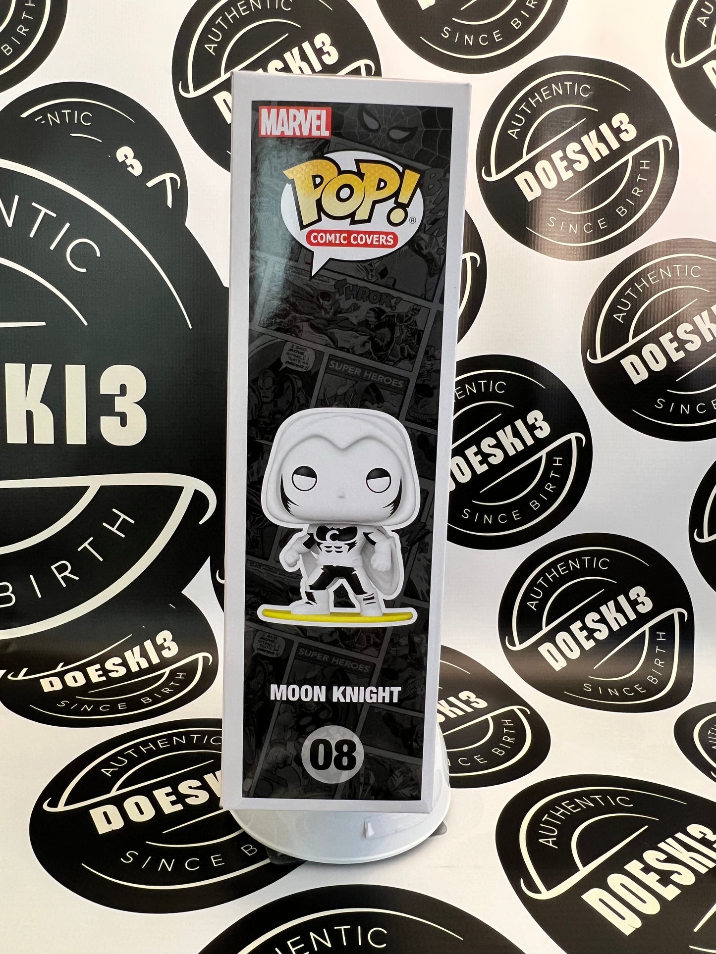 Funko Pop! Moon Knight #08 Comic Book Cover.