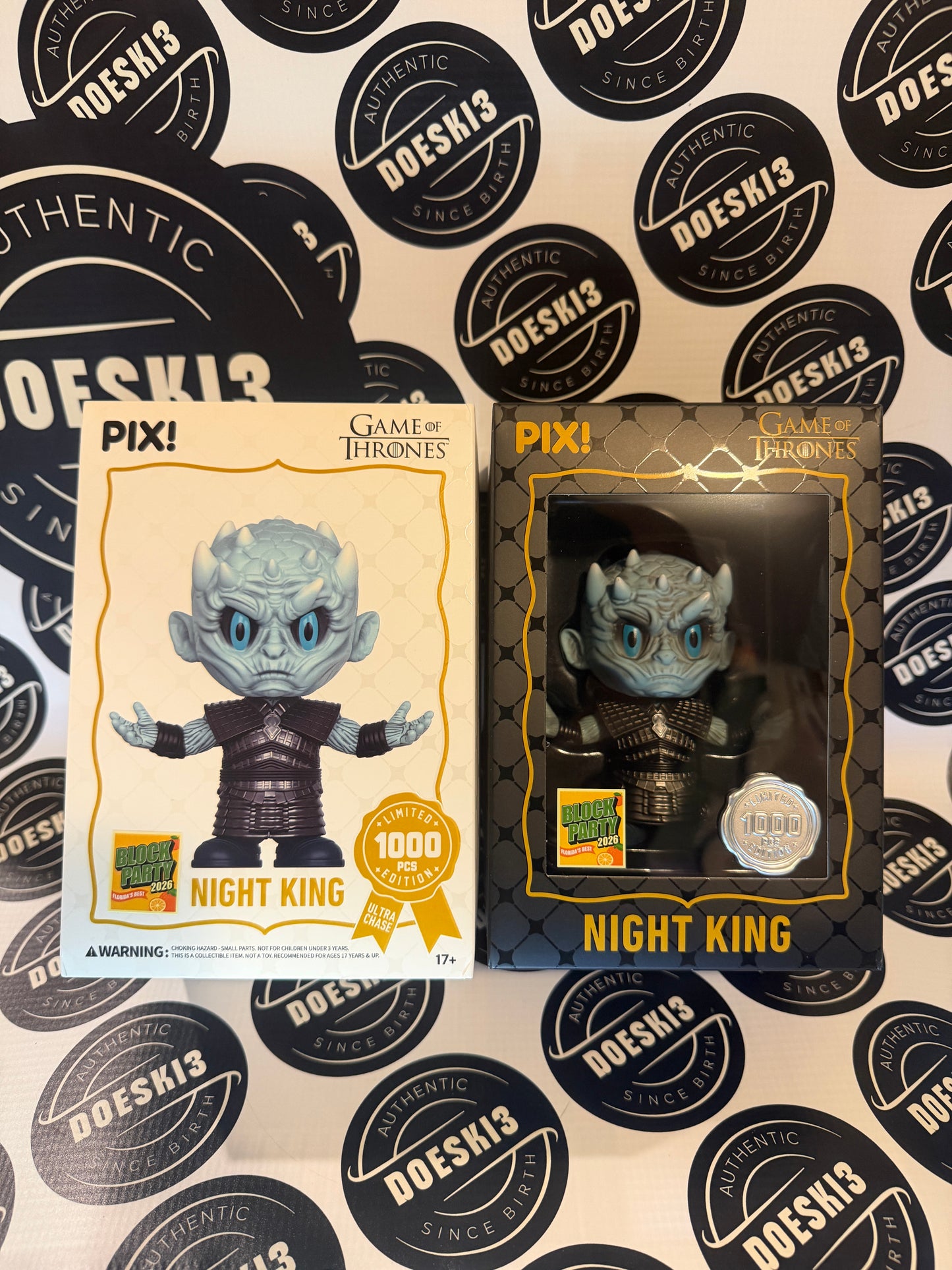 Thrilljoy Game Of Thrones Night King LE 1000 Block Party 2026 Exclusive MegaCon