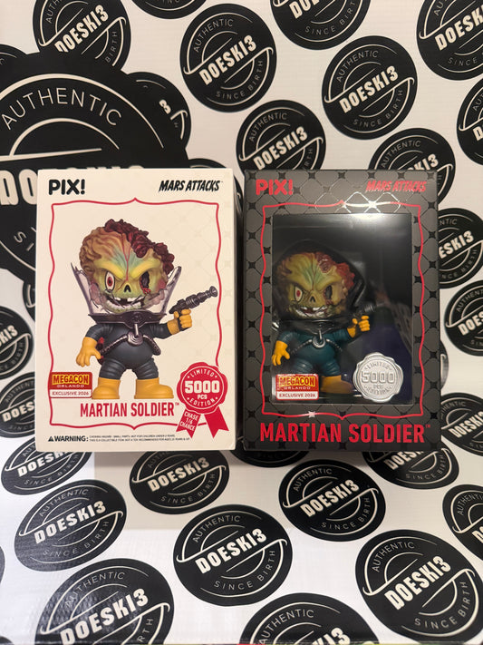 Thrilljoy Mars Attacks Martian Soldier LE 5000 Megacon orlando 2026