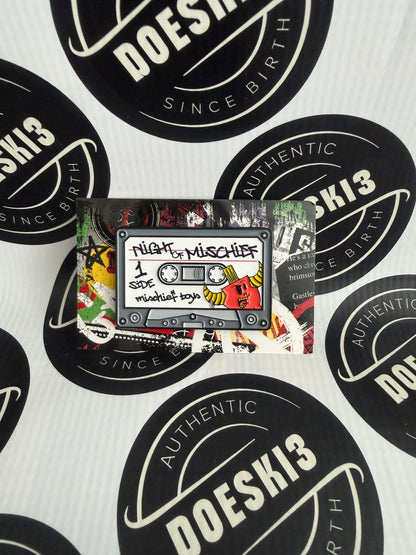 Mischief Toys Night Of Mischief 2025 Cassette Tape Pin Set
