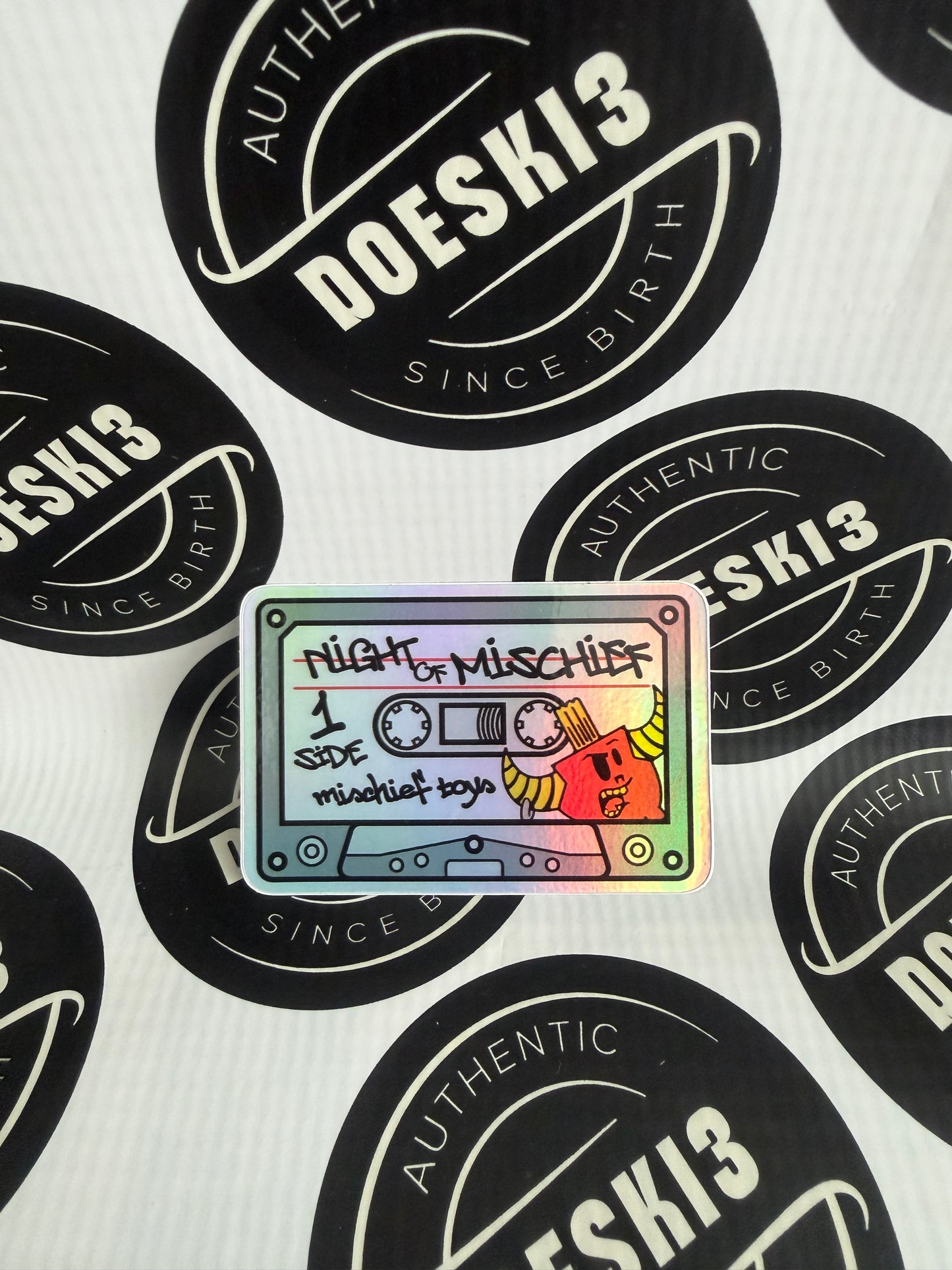 Mischief Toys Night Of Mischief 2025 Cassette Tape Pin Set