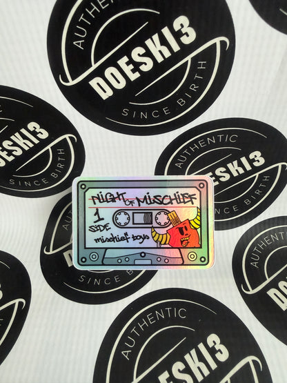 Mischief Toys Night Of Mischief 2025 Cassette Tape Pin Set