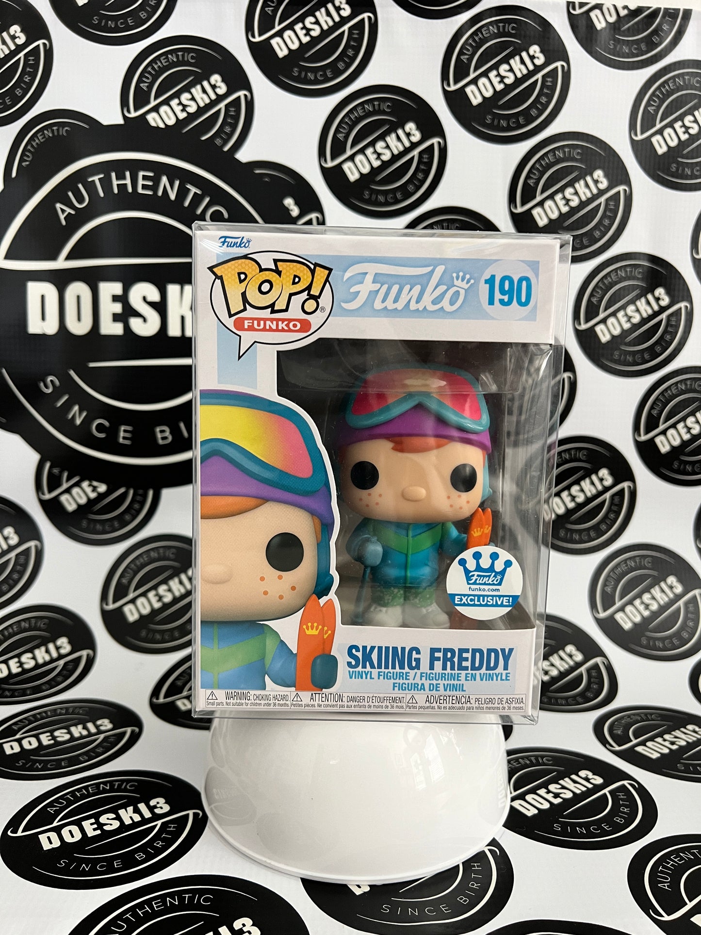 Funko Pop! SKIING FREDDY #190 Funko Shop Exclusive W/Protector