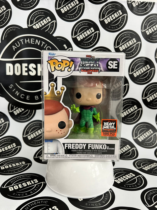 Funko Pop! NYC Heavy Metal Halloween Freddy Funko As Mysterio LE 5000 W/Protector