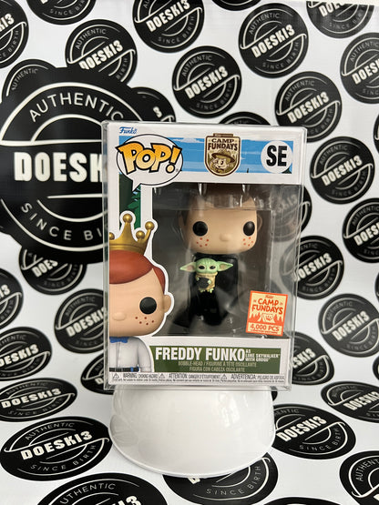 Funko Pop! Freddy Funko As Luke Skywalker With Grogu LE 4000 SDCC 2023 Camp Fundays W/Protector