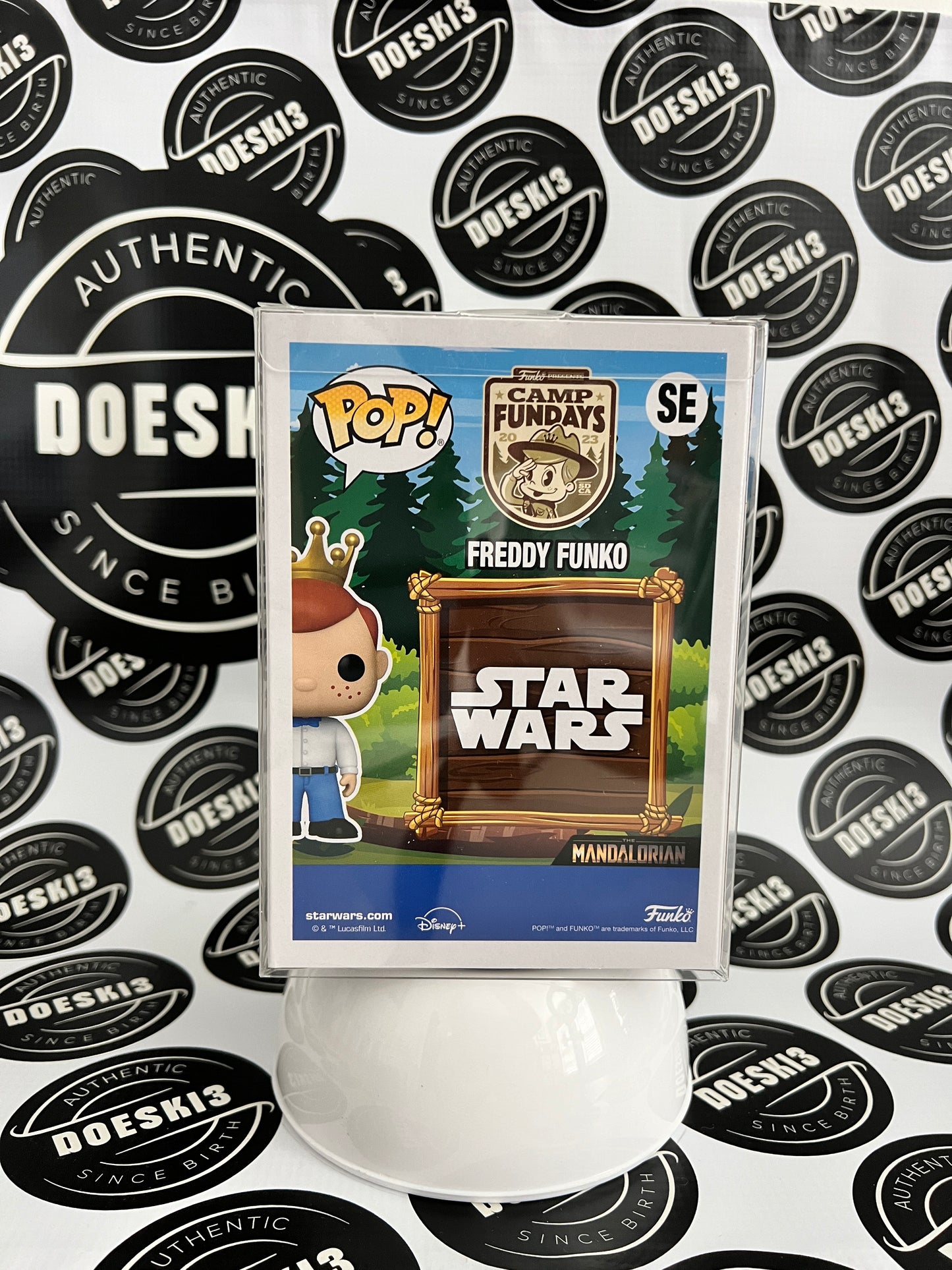 Funko Pop! Freddy Funko As Luke Skywalker With Grogu LE 4000 SDCC 2023 Camp Fundays W/Protector