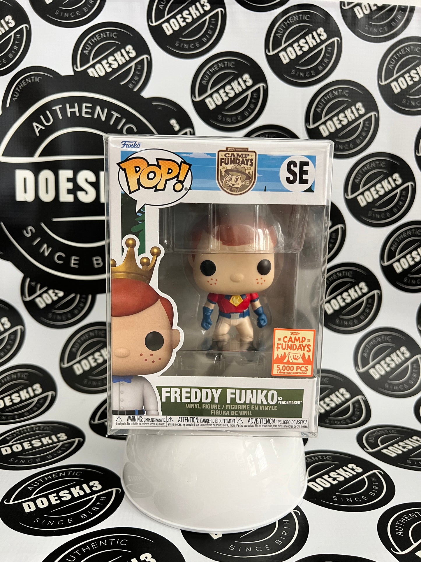 Funko Pop! Freddy Funko As Peacemaker LE 5000 Camp Fundays W/Protector